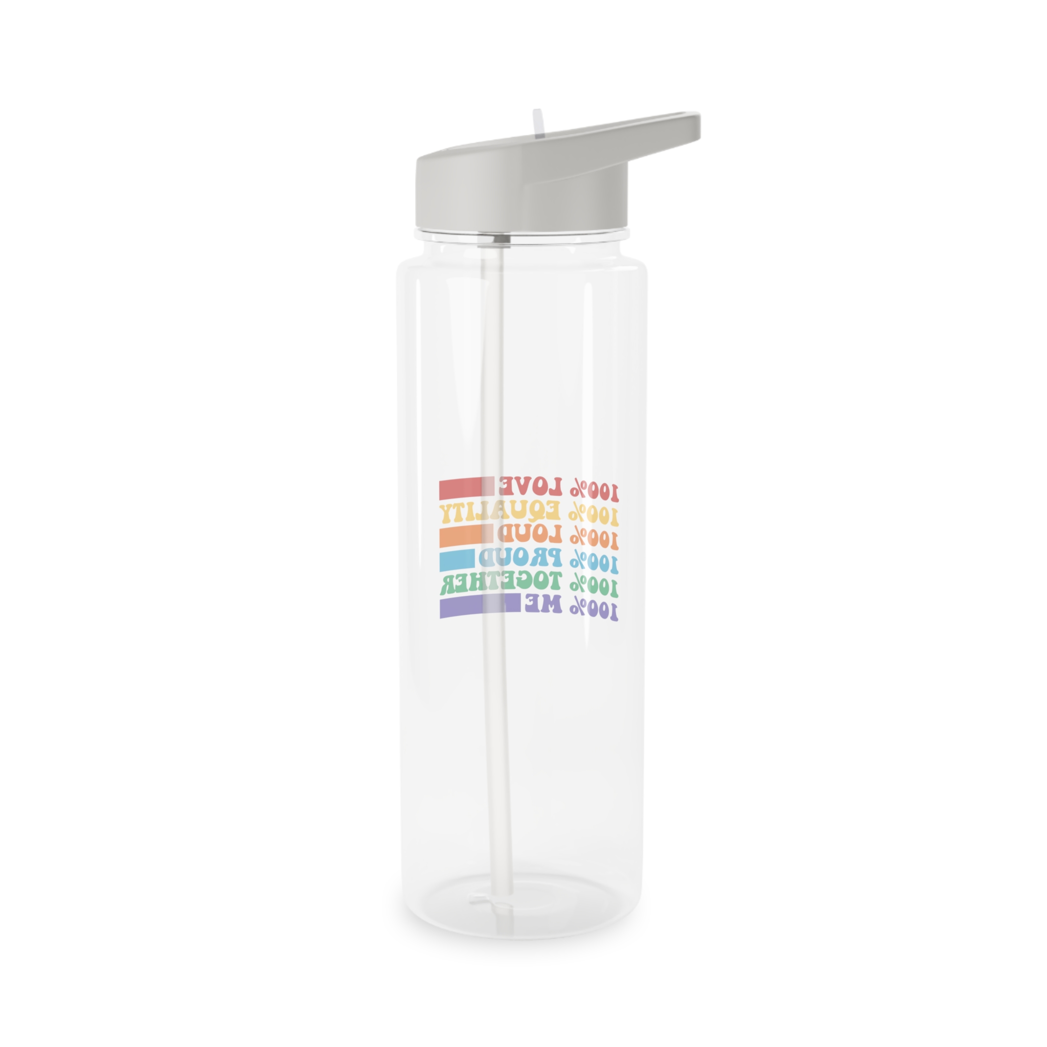 Pride Lgbt Gay Typography T Shirt Design Tritan Water Bottle - Image 6