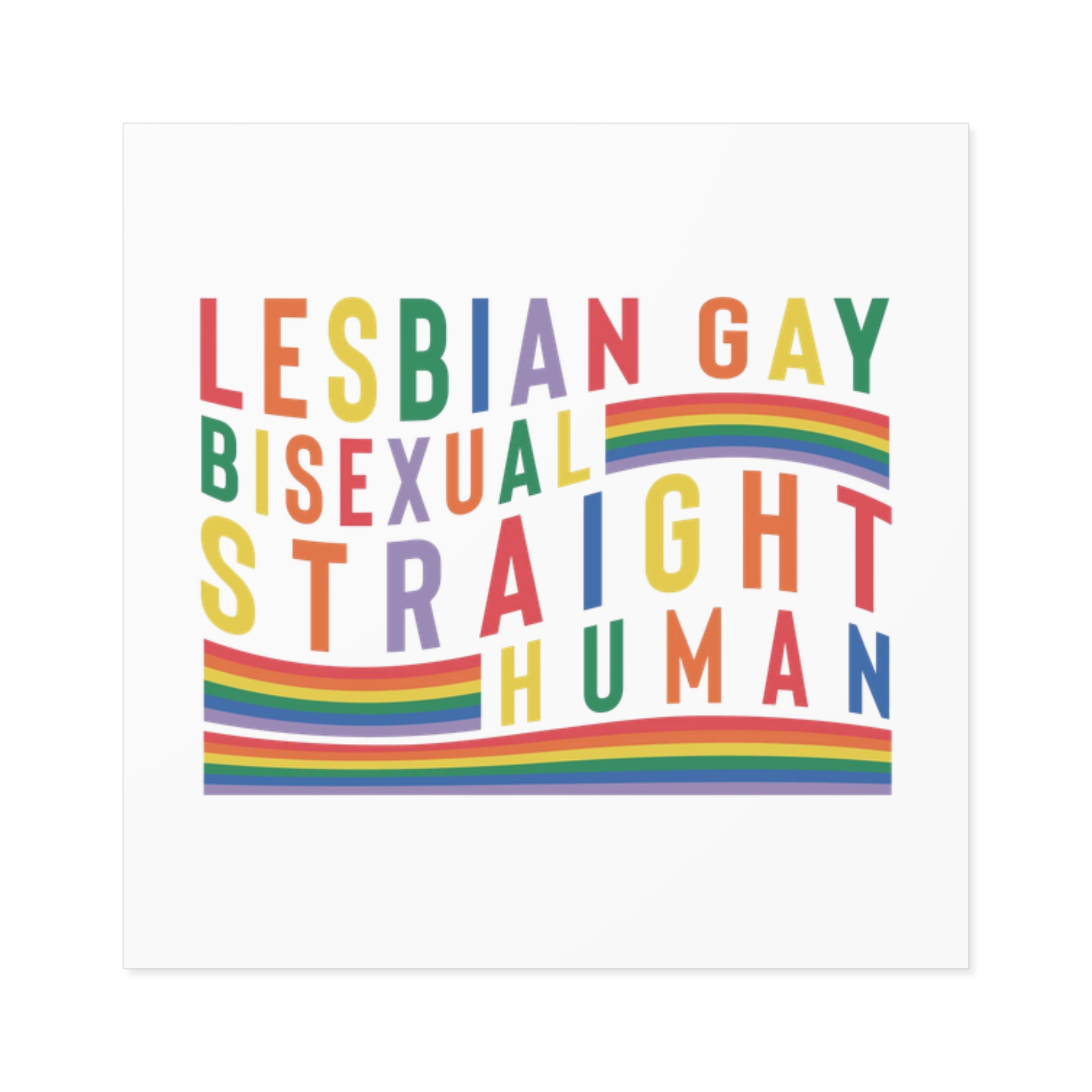 Lgbtq Pride Month Svg Design Bundle(2) Laminate Stickers Square