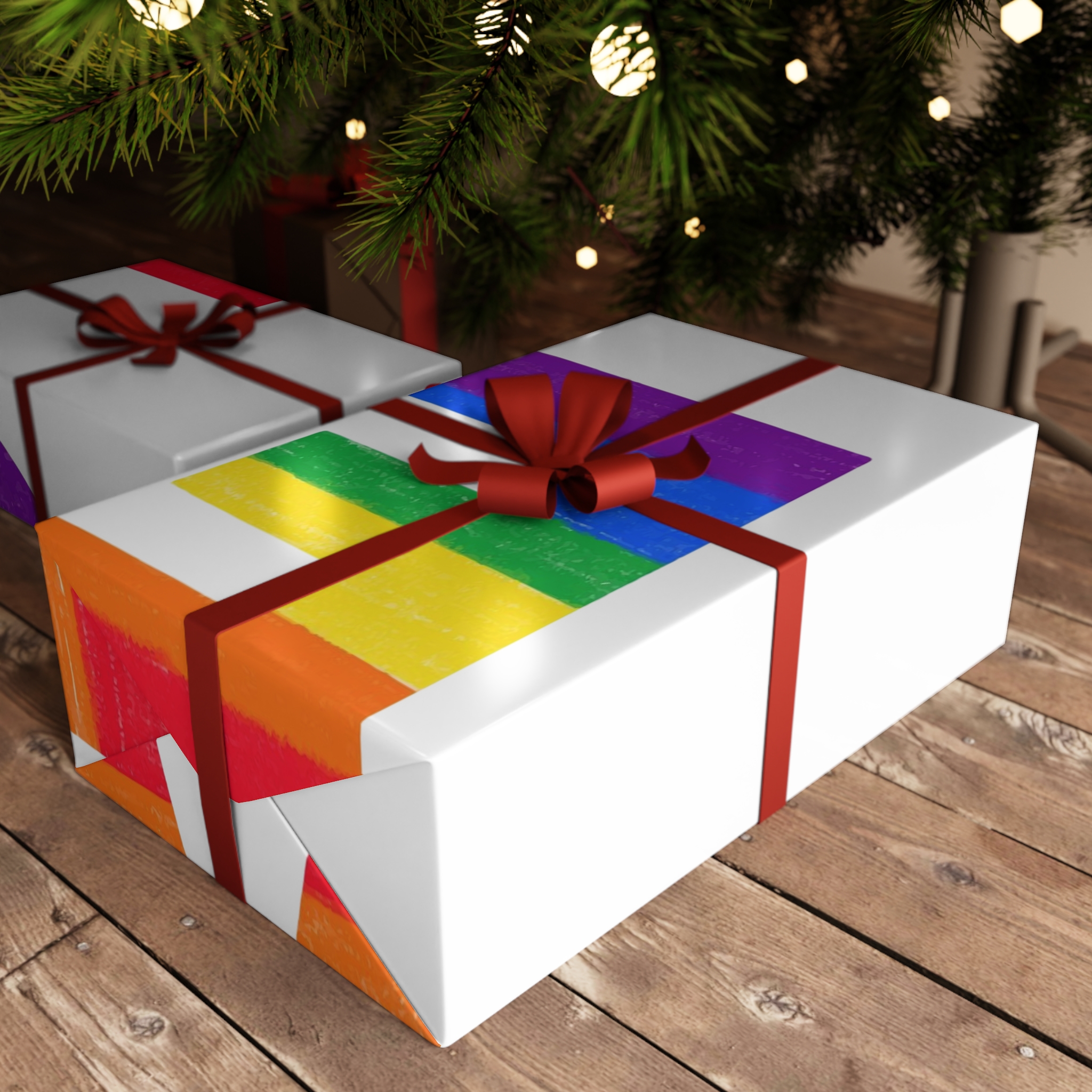 Letters Love Colored Rainbow Lgbtq Gay Pride Flag Colors Vector Lettering Lgbt History Month Pencil Crayon Textured Isolated Love Is Love Concept Gift Wrapping Paper Sheets 1pc - Image 6