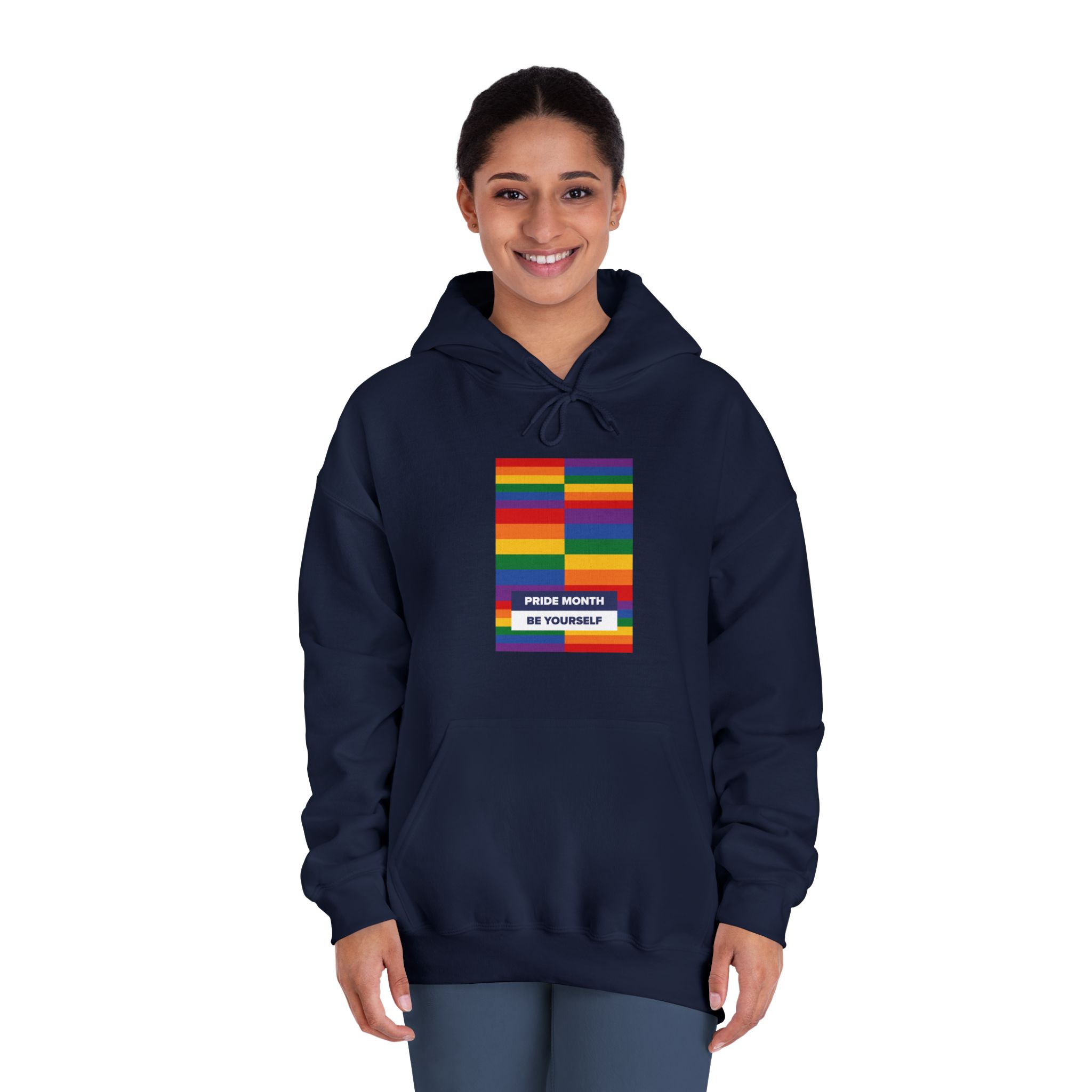 Lgbt Pride Month June Lesbian Gay Bisexual Transgender Lgbtq Flag Rainbow Vector(3) Unisex Dryblend Hooded Sweatshirt - Image 32