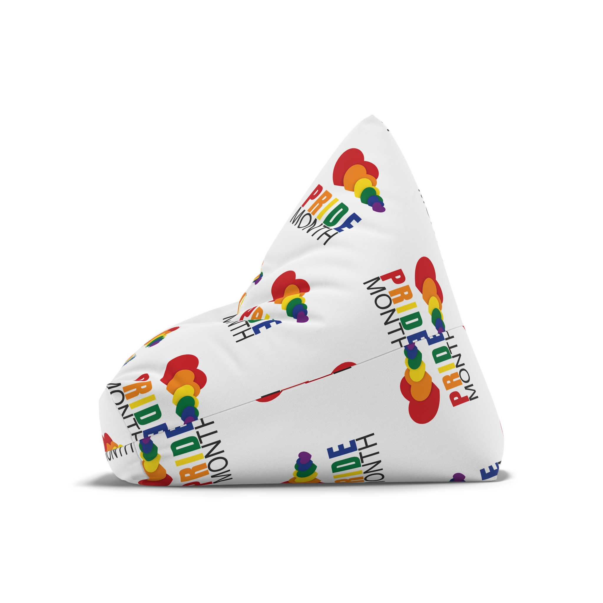 Happy Pride Month Greetings Red Orange Blue Colourful Background Social Media Design Banner Free Vector Bean Bag Chair Cover - Image 8