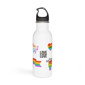 Pride Day Badges With Flag Collection Stainless Steel Water Bottle