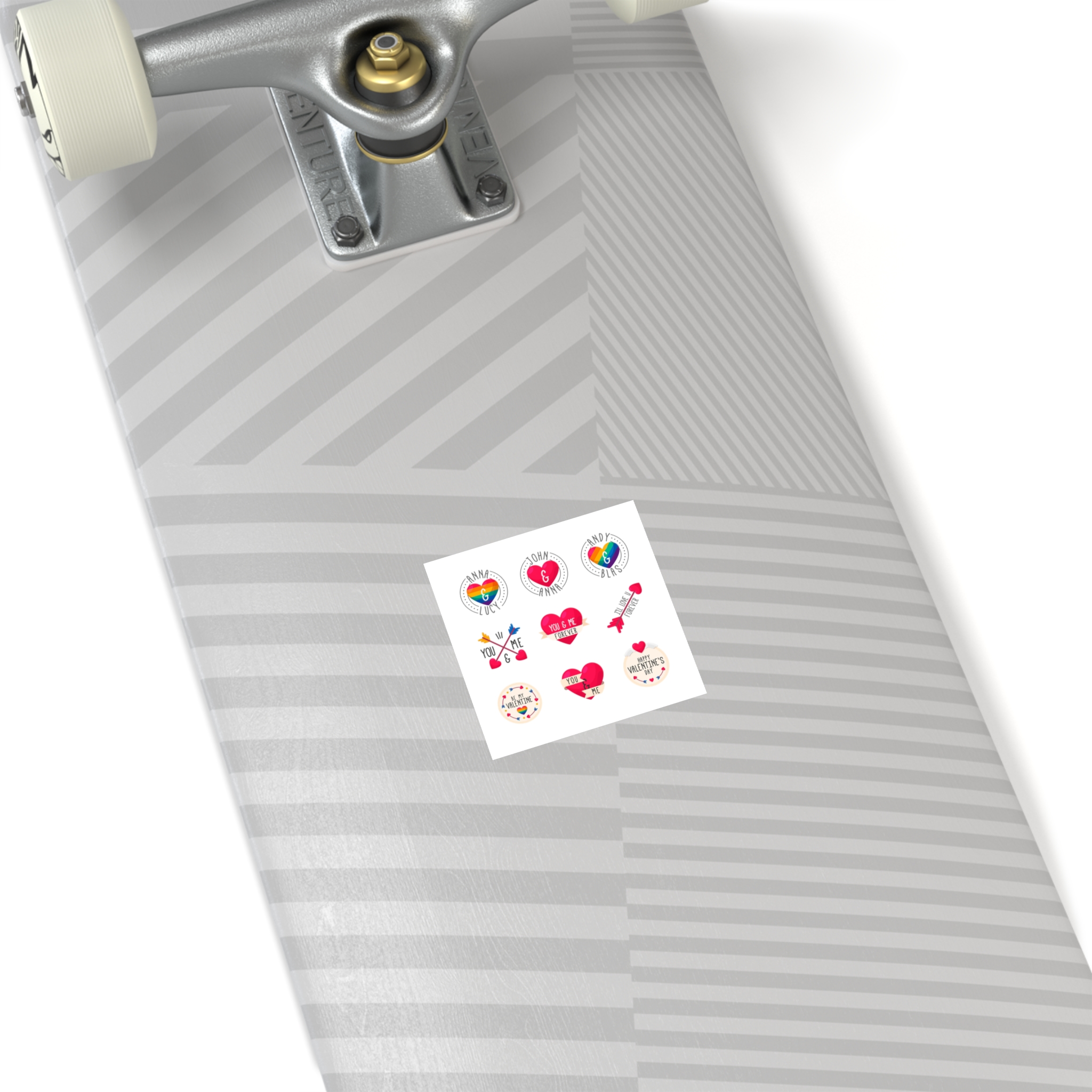 Lgbt Valentine S Day Label Collection Laminate Stickers Square - Image 4