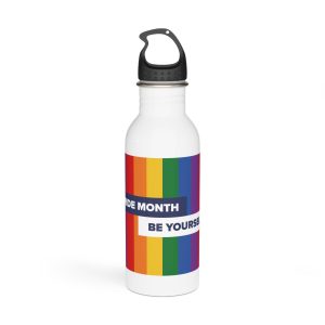Lgbt Pride Month June Lesbian Gay Bisexual Transgender Lgbtq Flag Rainbow Vector2 Stainless Steel Water Bottle