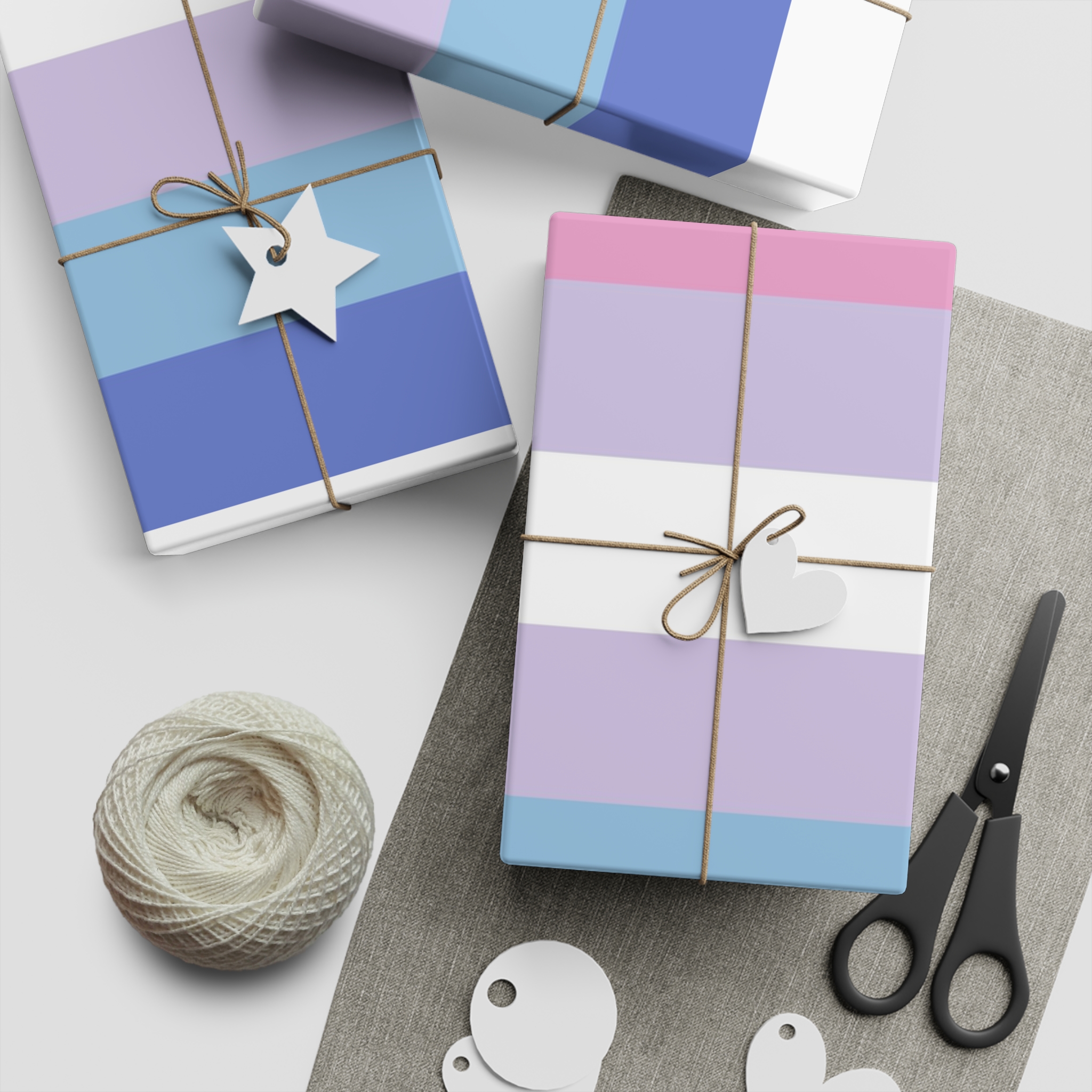 Bigender F Gift Wrapping Paper Sheets 1pc - Image 5