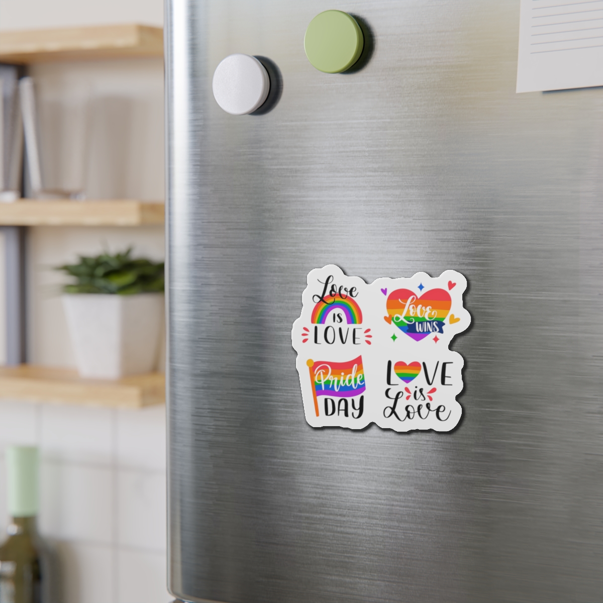 Hand Drawn Pride Day Label Collection Die Cut Magnets - Image 9