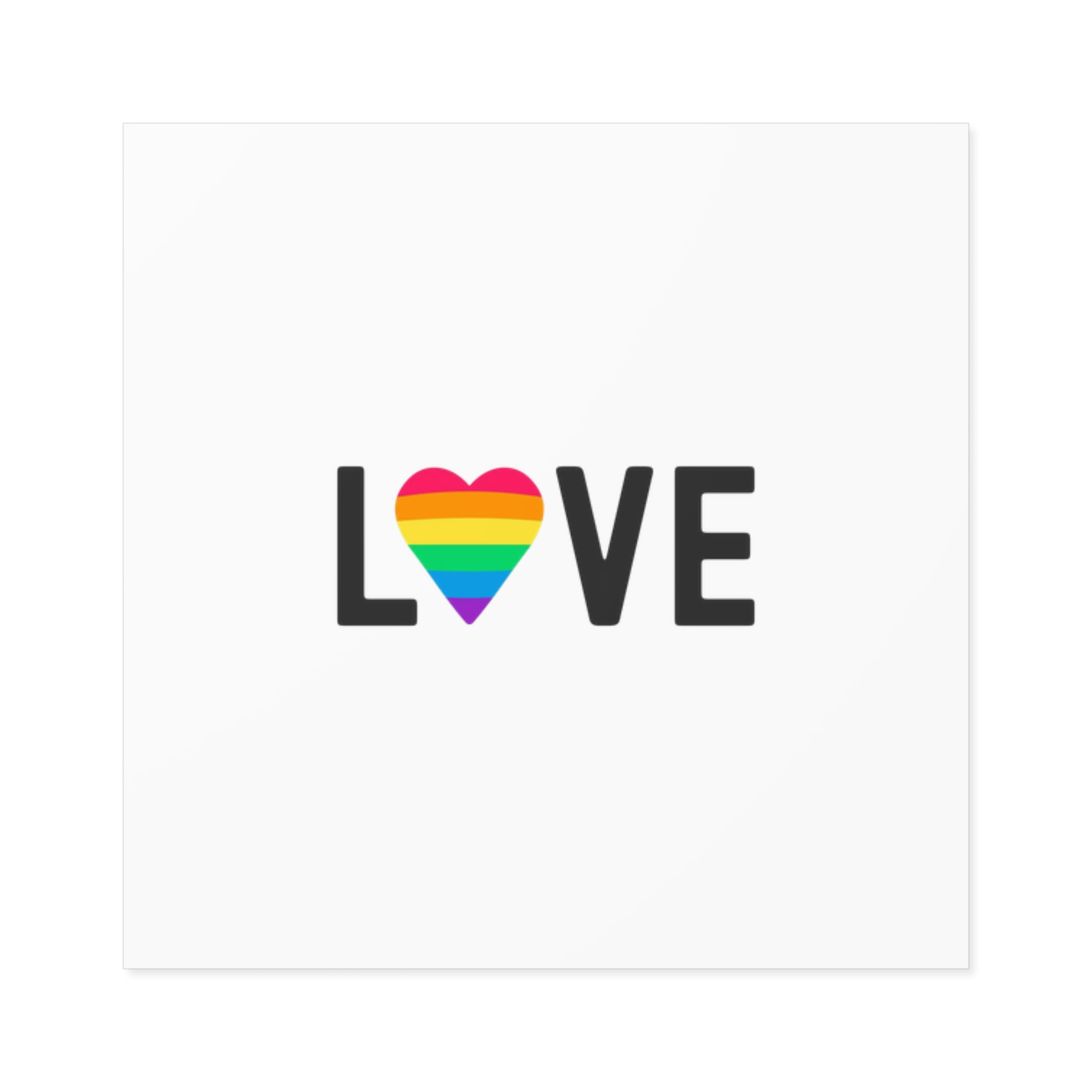 Love Lgbt Rainbow Heart Diversity Love Flag Flat Vector Illustration Laminate Stickers Square - Image 65