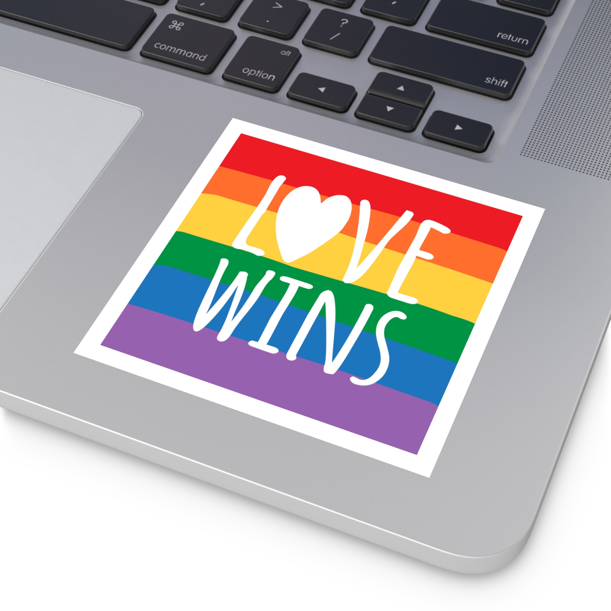 Lovewins Heart Hd 2 Laminate Stickers Square - Image 71