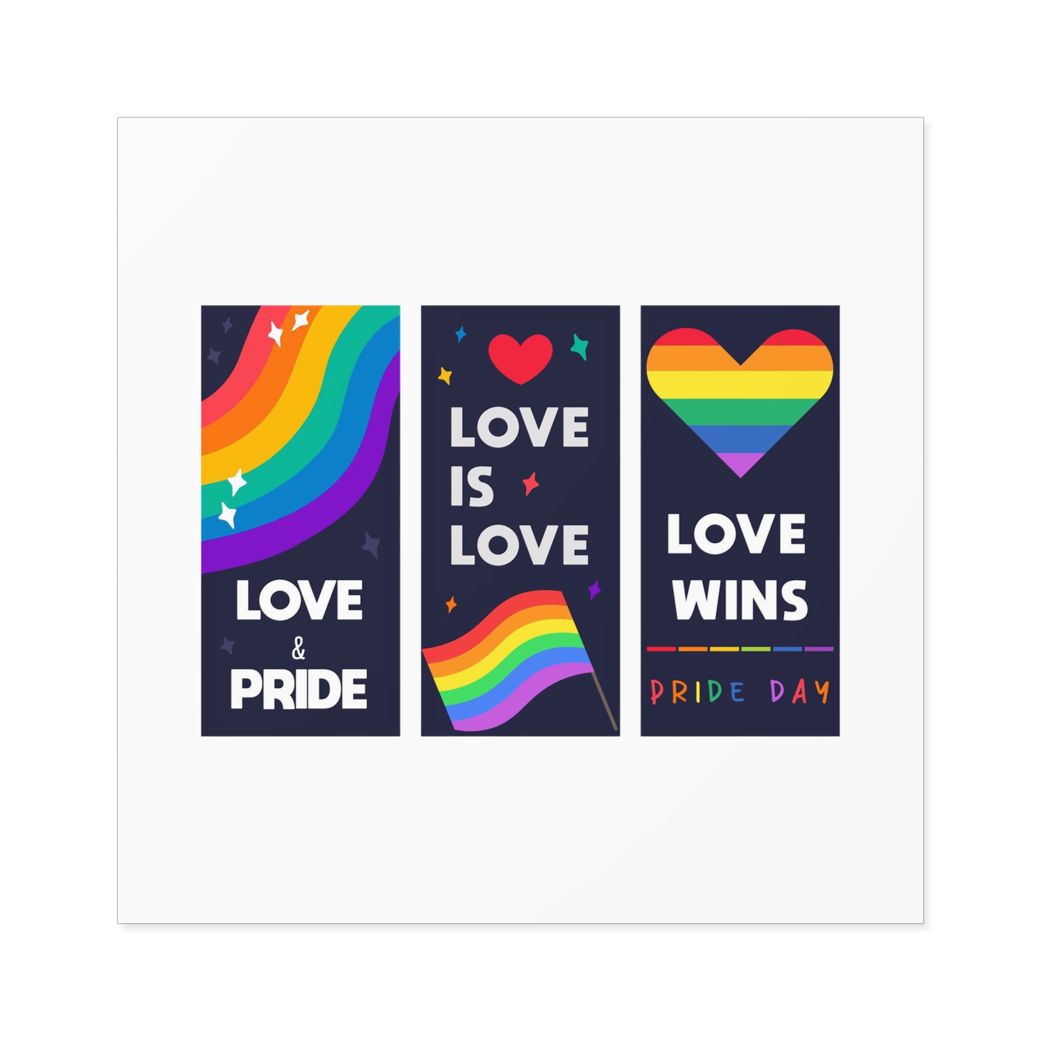Lgbt Wallpapers Pride Day Celebration Laminate Stickers Square - Image 41