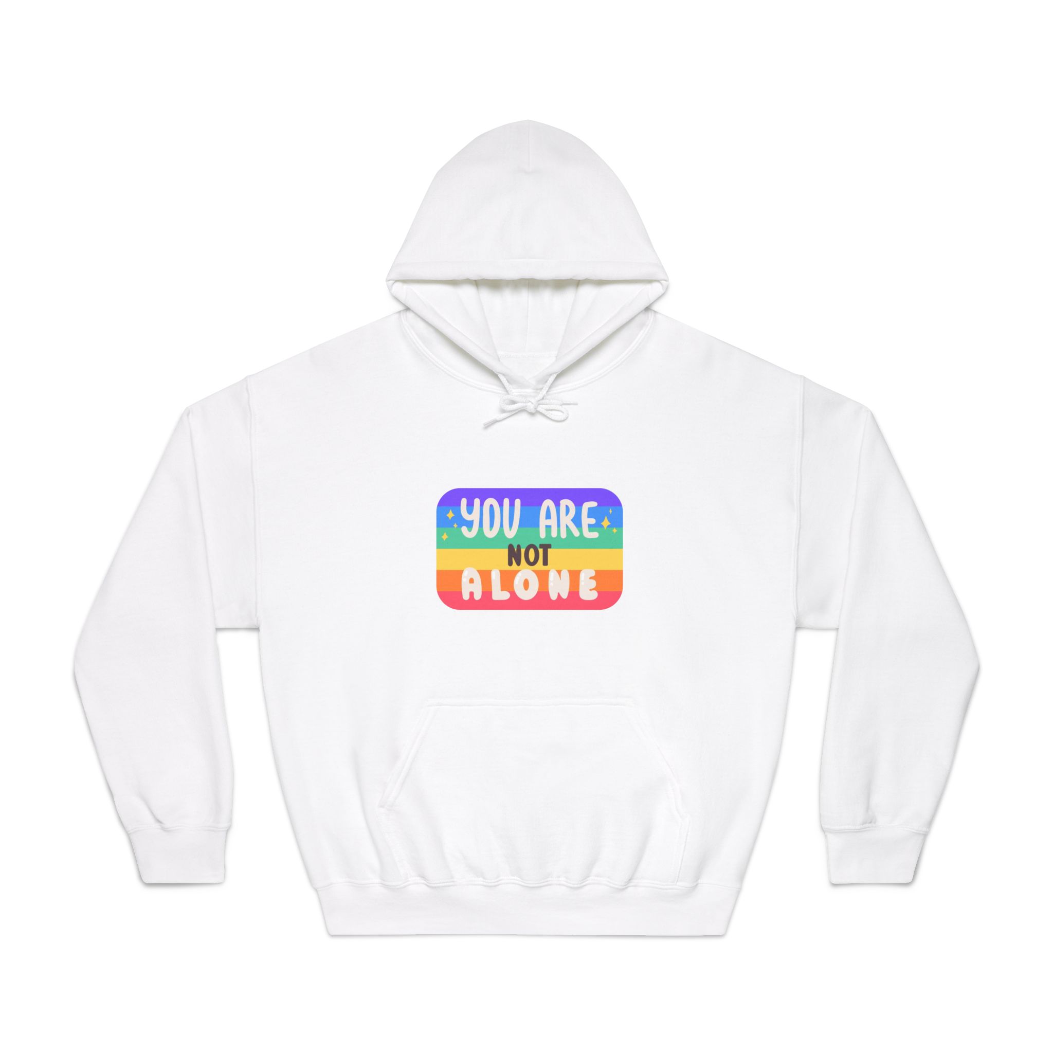 Lgbt Sticker Pack White Background Lgbtq Set Symbol Lgbt Pride Community Rainbow Elements Vector Hand Draw Illustration Hand Drawn Lettering (2) Unisex Dryblend Hooded Sweatshirt