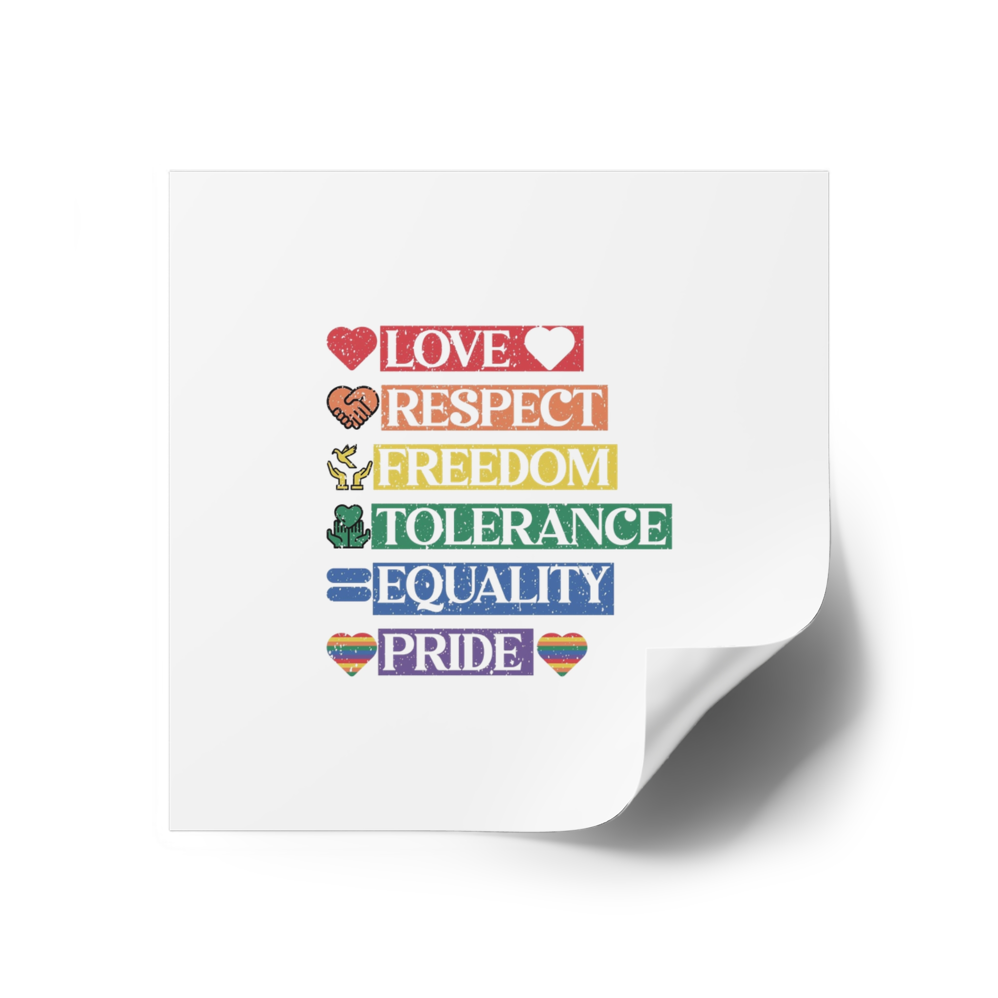Lgbtq Pride Month Quote Eps Design Vector Pride Design Template (1) Laminate Stickers Square - Image 18
