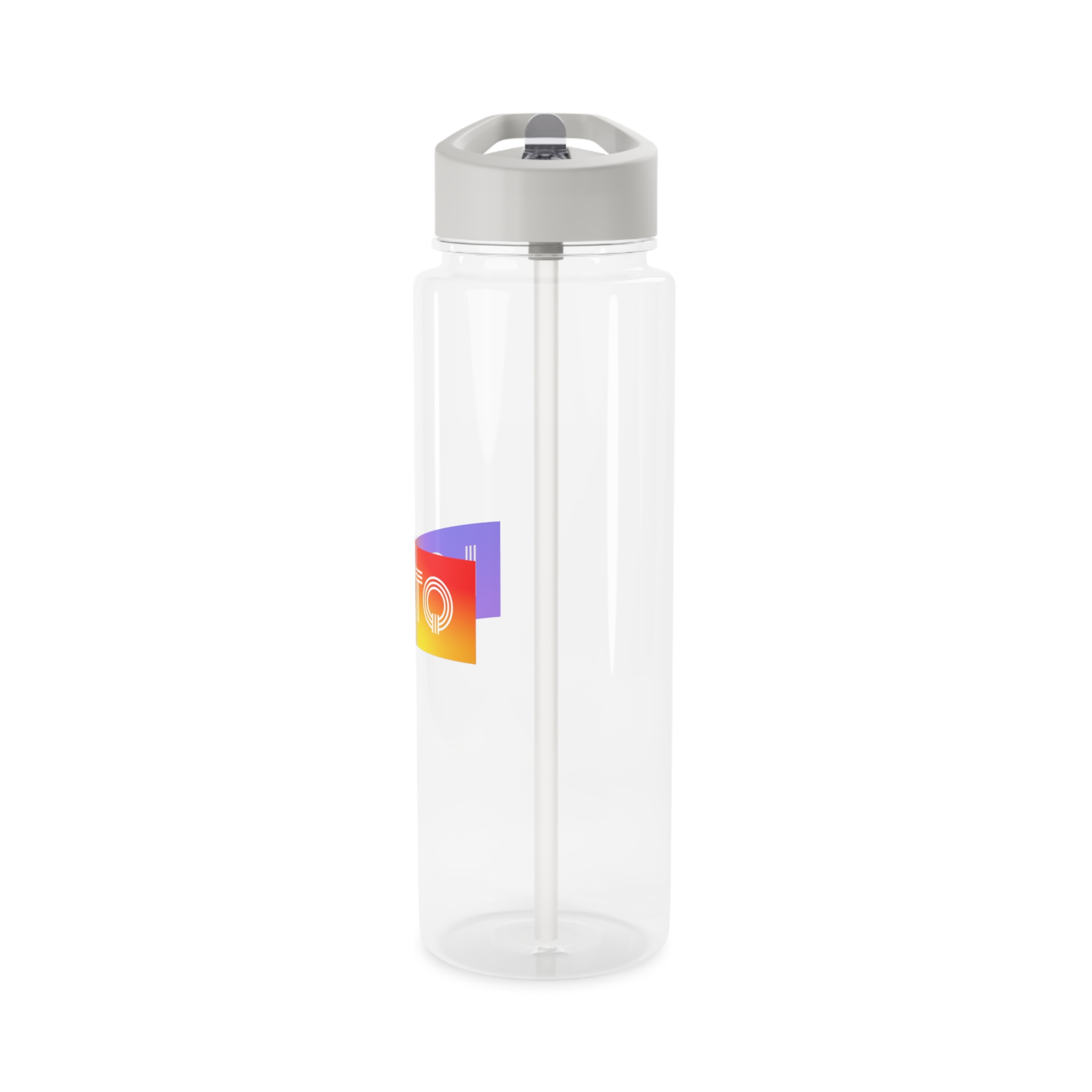 Lgbtq Typography With Rainbow Gradient Background Colorful Vibrant Pride Concept Poster Banner Tritan Water Bottle - Image 7