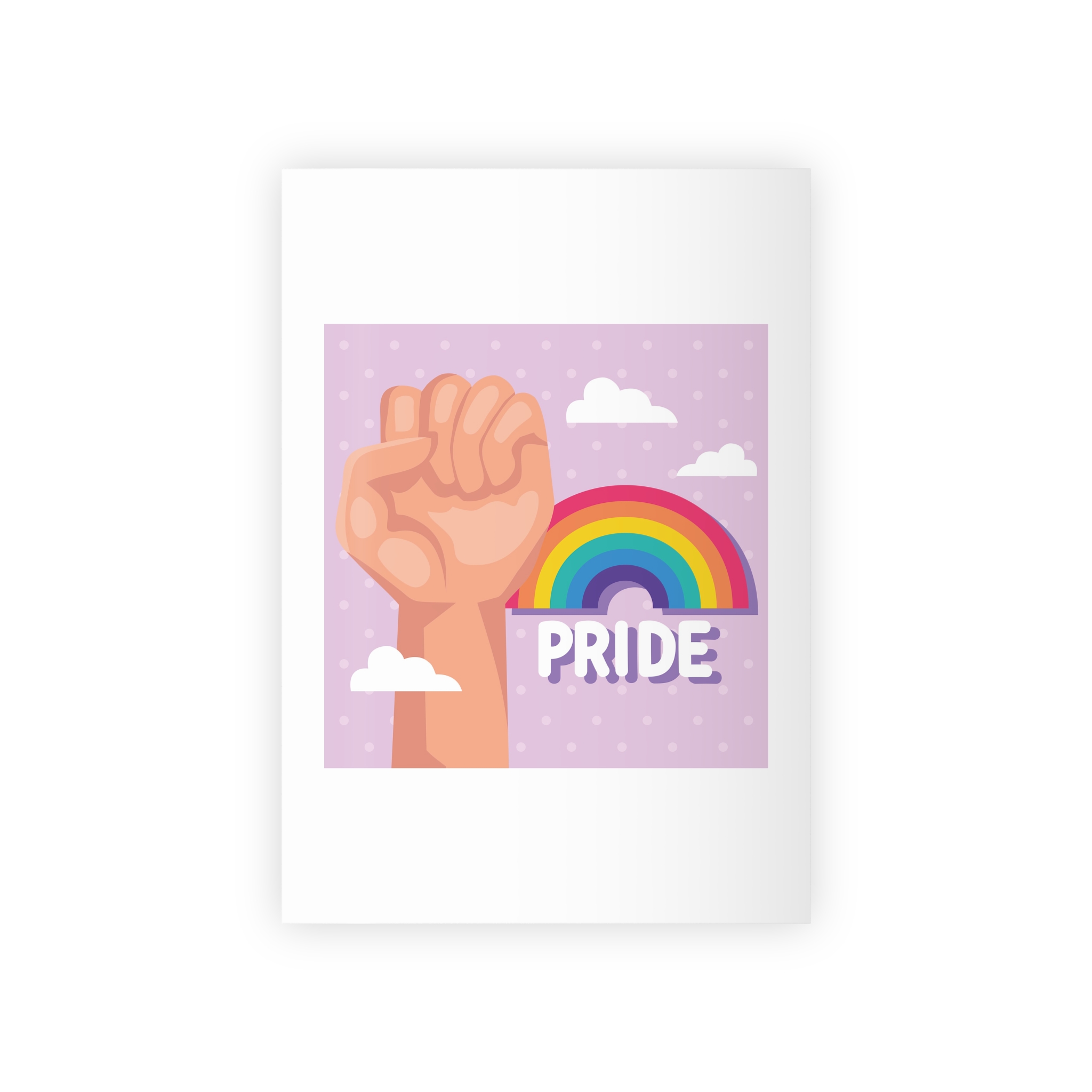 Pride Lettering With Rainbow Card Gift Wrapping Paper Rolls 1pc