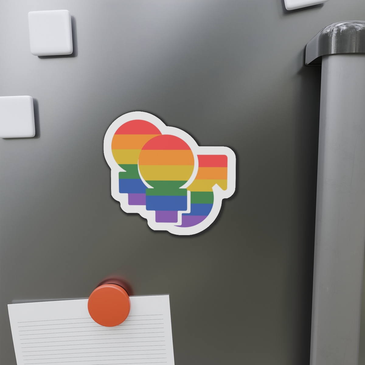 Lgbt Icon Isolated Black Background Diversity Human Right Concept Lgbt Community Vector Flat Illustration Poster Card Banner Die Cut Magnets - Image 11