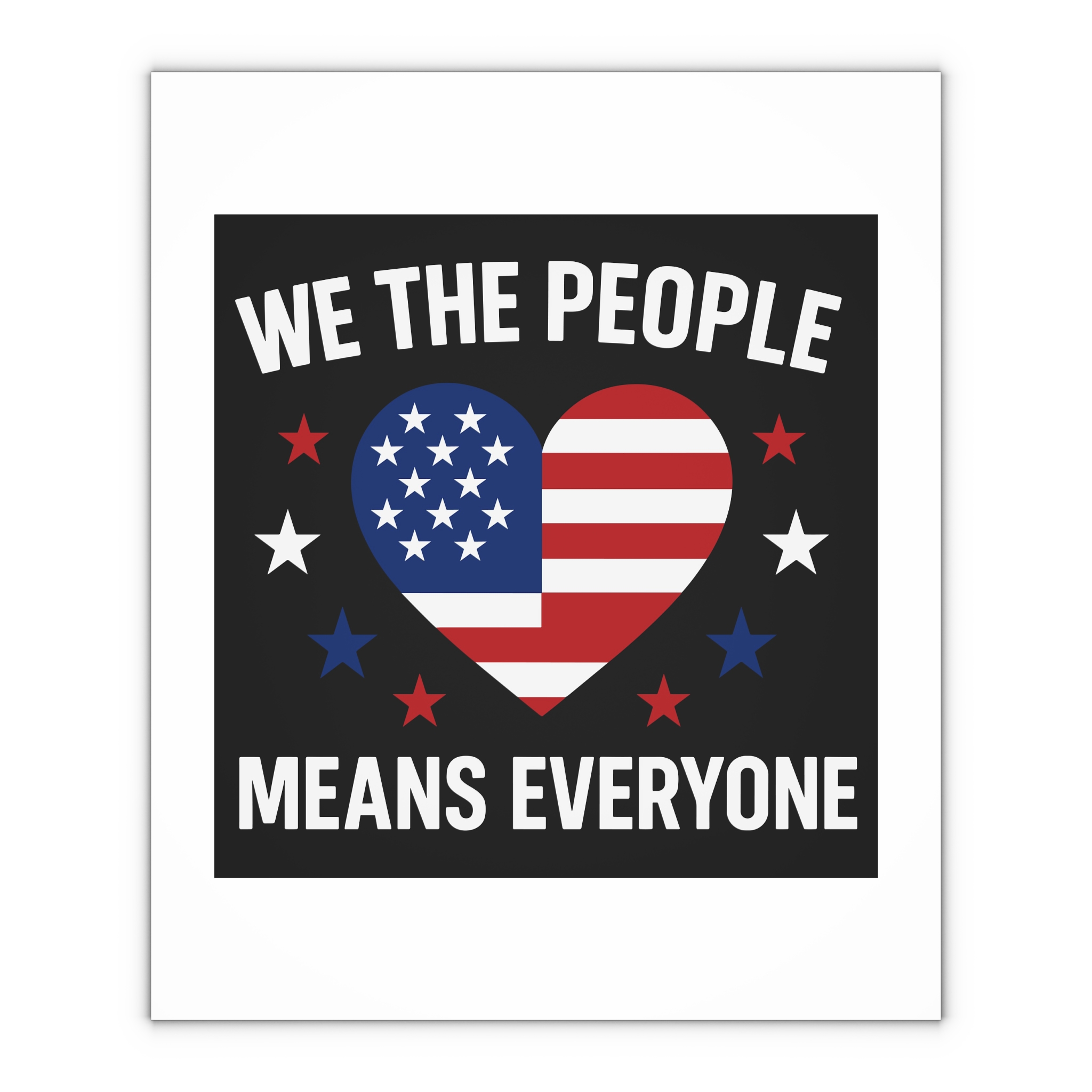 Womens We People Means Everyone American Flag Equal Rights Gift Vneck Gift Wrapping Paper Sheets 1pc - Image 4
