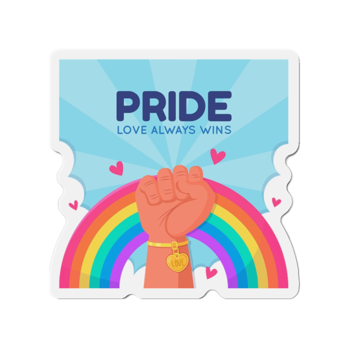 Pride Day Concept Die Cut Magnets