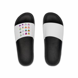 Set Colorful Lgbtq Pride Flag Heart Shape Gender Equality Sexual Identity Pride Flags Collection Lgbtqia Community Pride Month (1) Mens Slide Sandals
