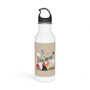 Lesbian Pride Design 5F982B Stainless Steel Water Bottle