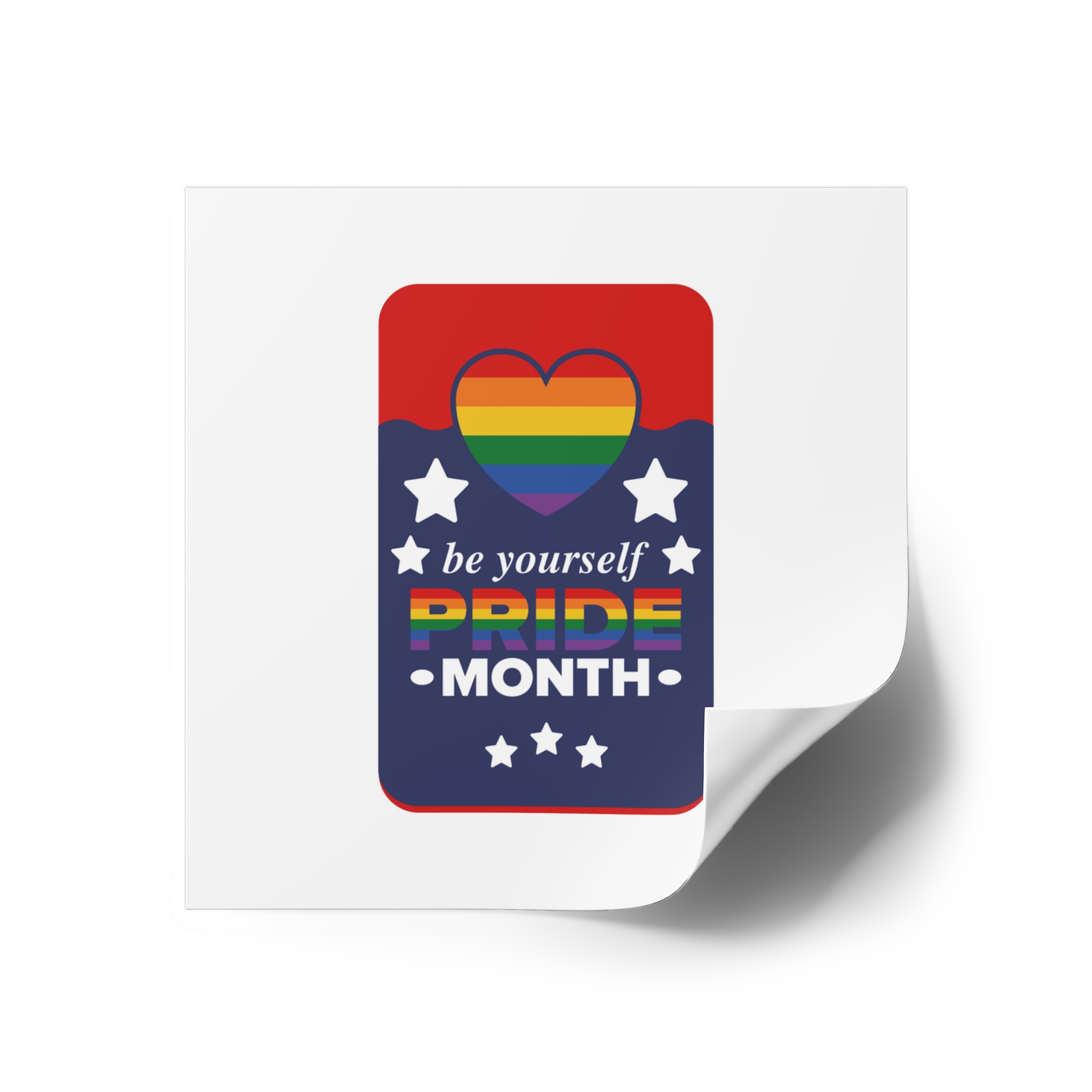 Lgbt Pride Month June Lesbian Gay Bisexual Transgender Love Lgbtq Flag Rainbow Vector Laminate Stickers Square - Image 26