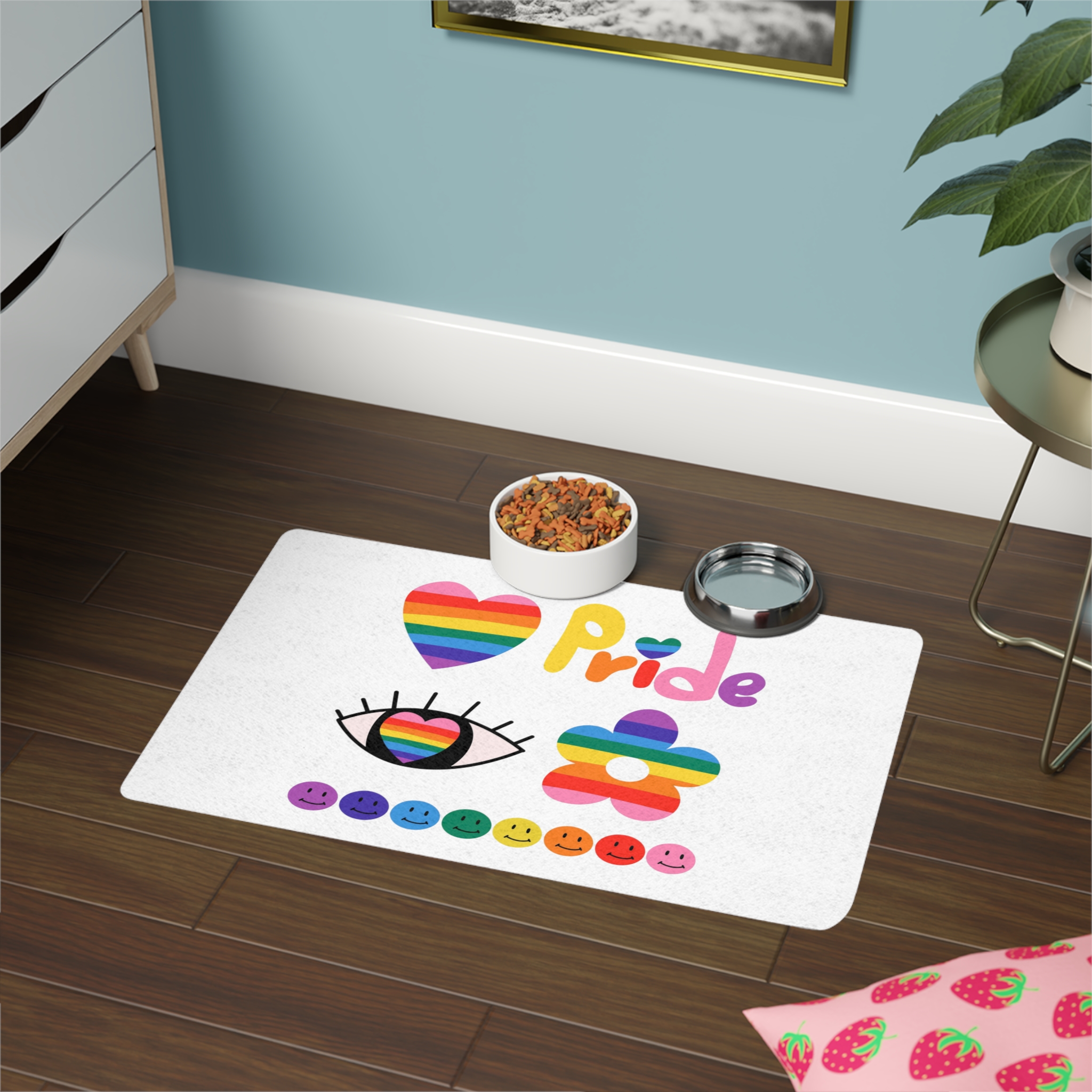 Pride Month Pet Food Mat 12x18 - Image 4