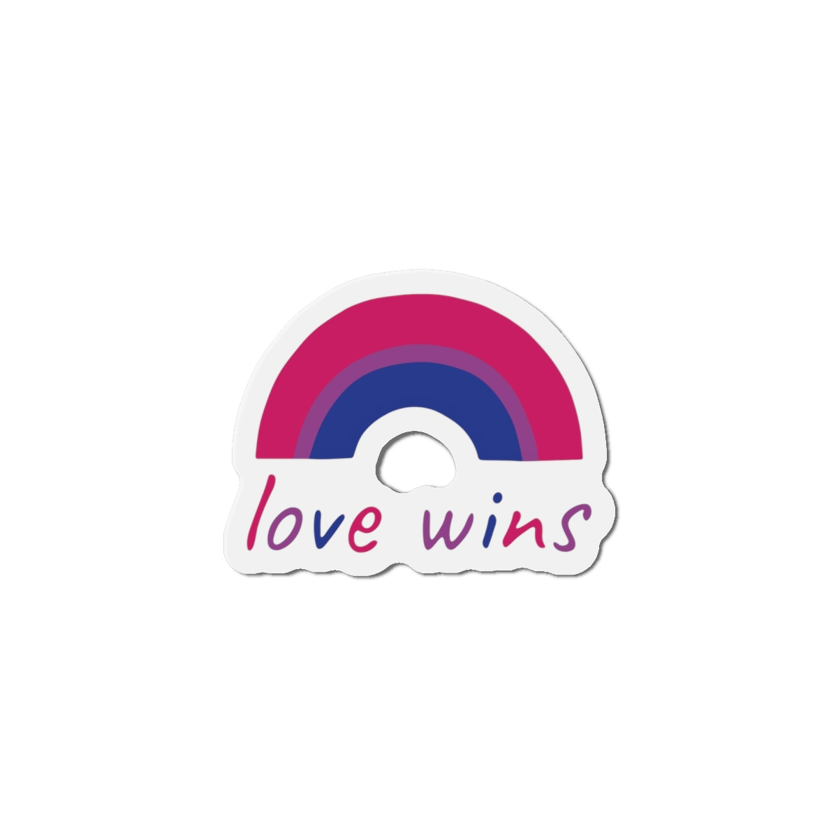 Colorful Rainbow Shape Bisexual Pride Flag Happy Pride Day Lgbtqia Community Pride Month Vector Hand Drawn Doodle Posters Stickers Logo Cards Die Cut Magnets - Image 13