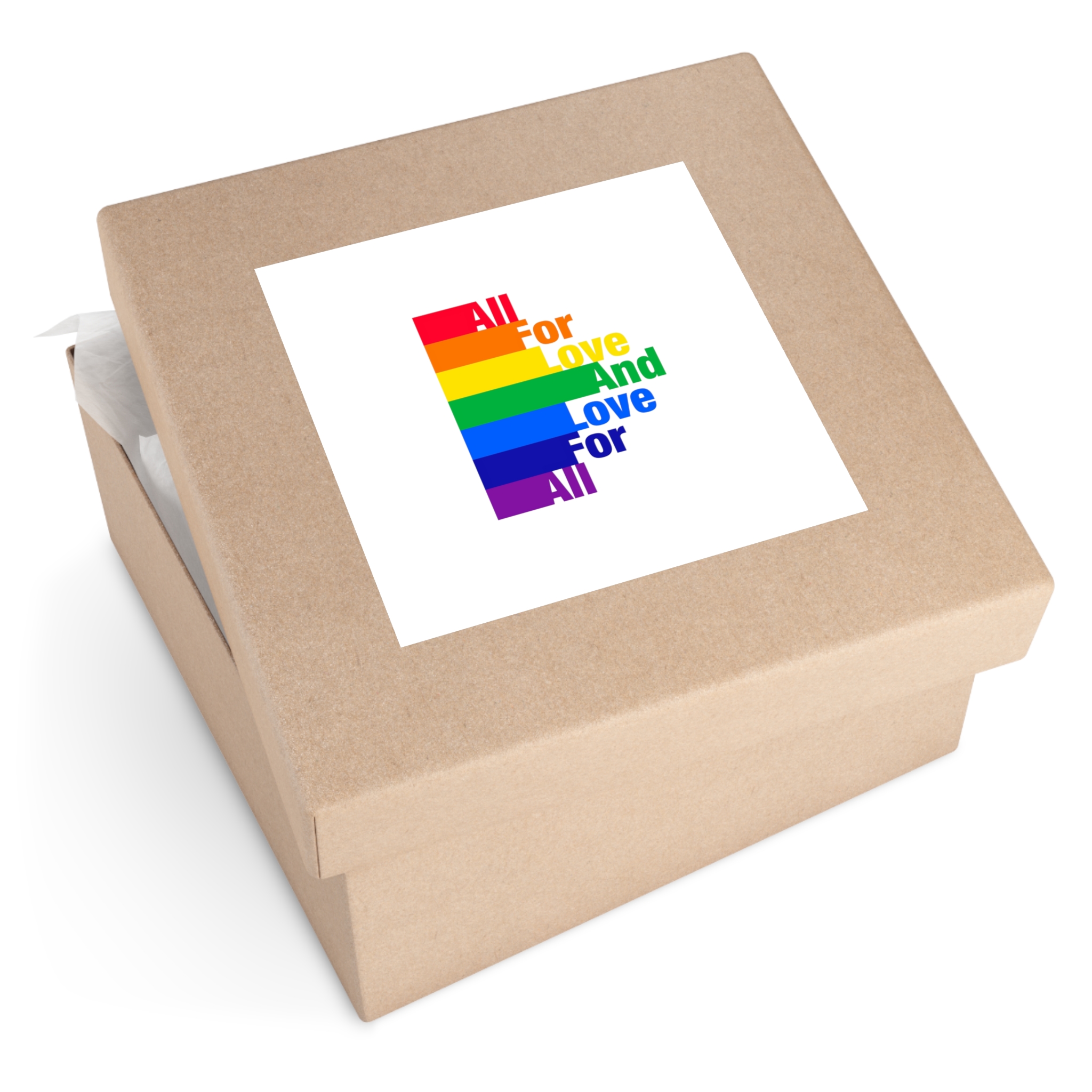 Pride Illustration Laminate Stickers Square - Image 51