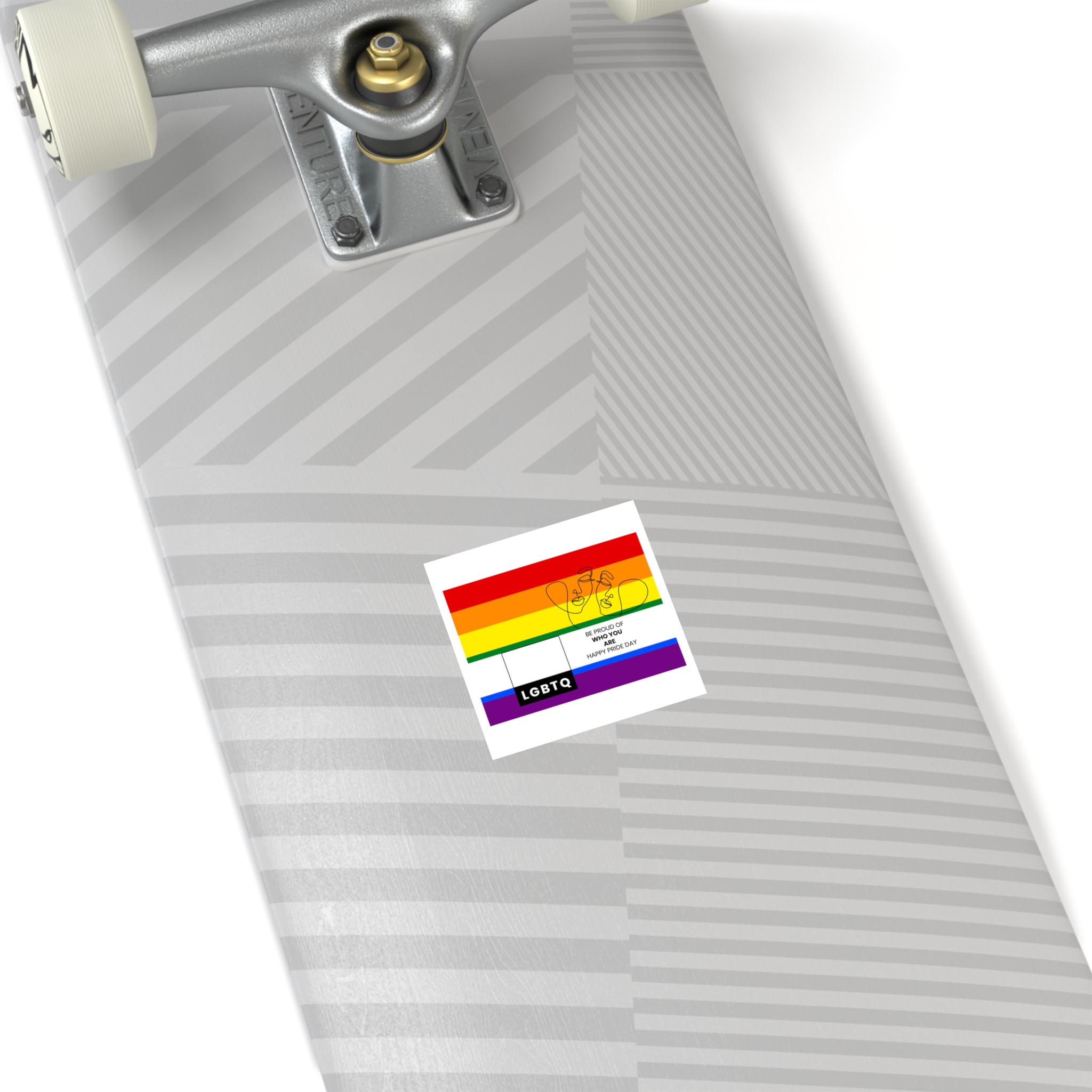 Lgbtq Pride Month Celebration Banner Poster Card Design Vector Illustration Laminate Stickers Square - Image 4