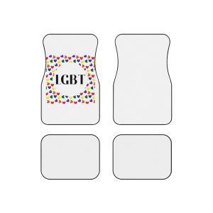 Seamless Pattern With Hearts Lgbt Colors Lgbt Pattern Car Mats Set Of 4
