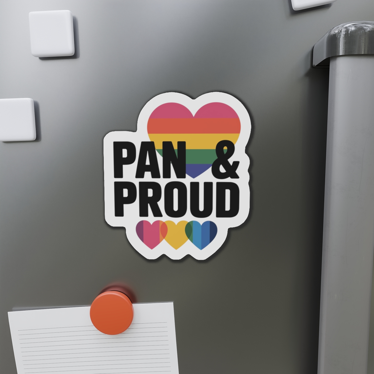 Pan Proud T Shirt Design Isolated White Background 2 Die Cut Magnets - Image 14