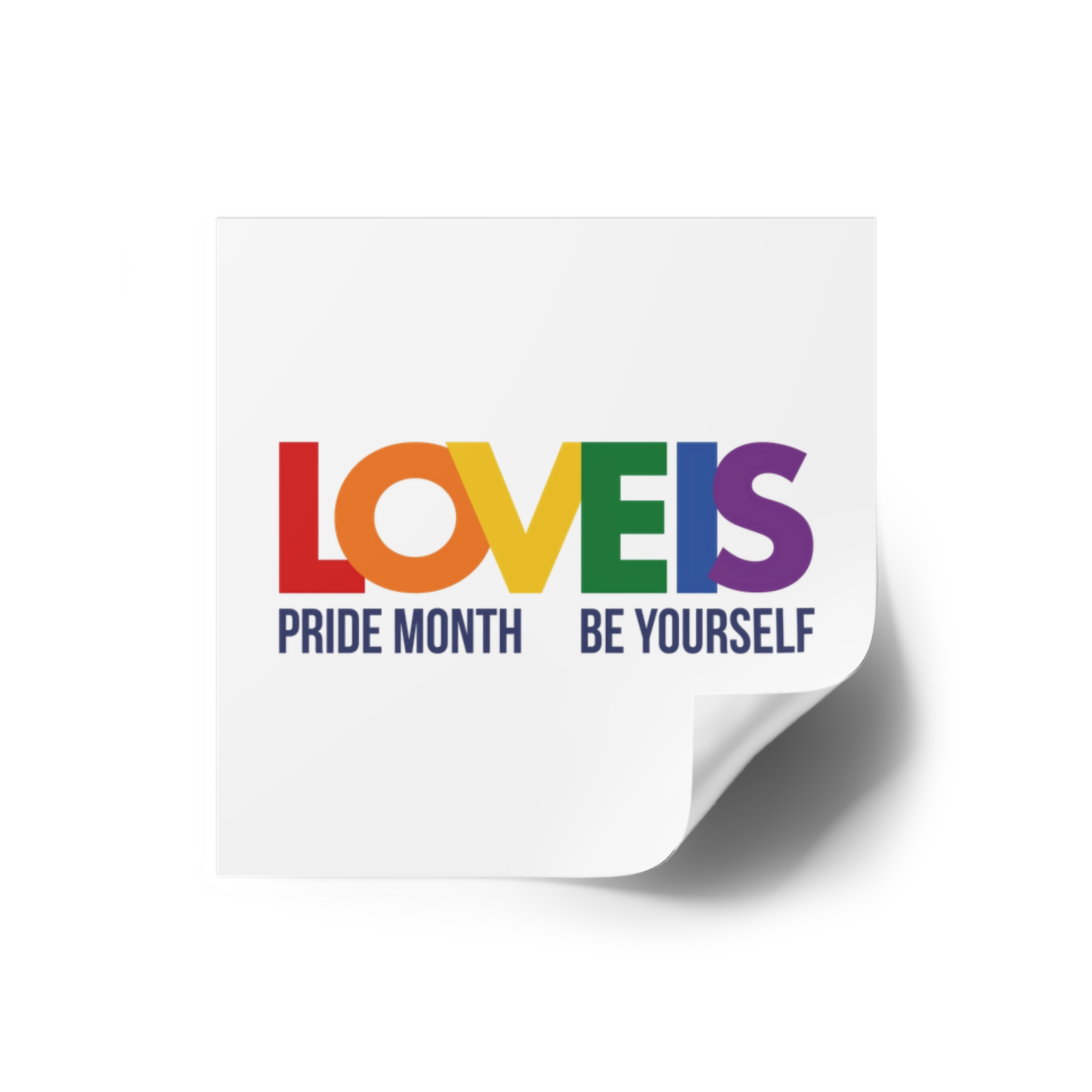 Lgbt Pride Month June 2026 Lesbian Gay Bisexual Transgender Lgbtq Flag Rainbow Love Vector Laminate Stickers Square - Image 2