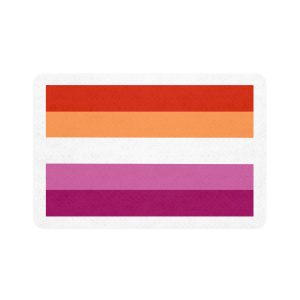 Lesbian Flag Pet Food Mat 12x18