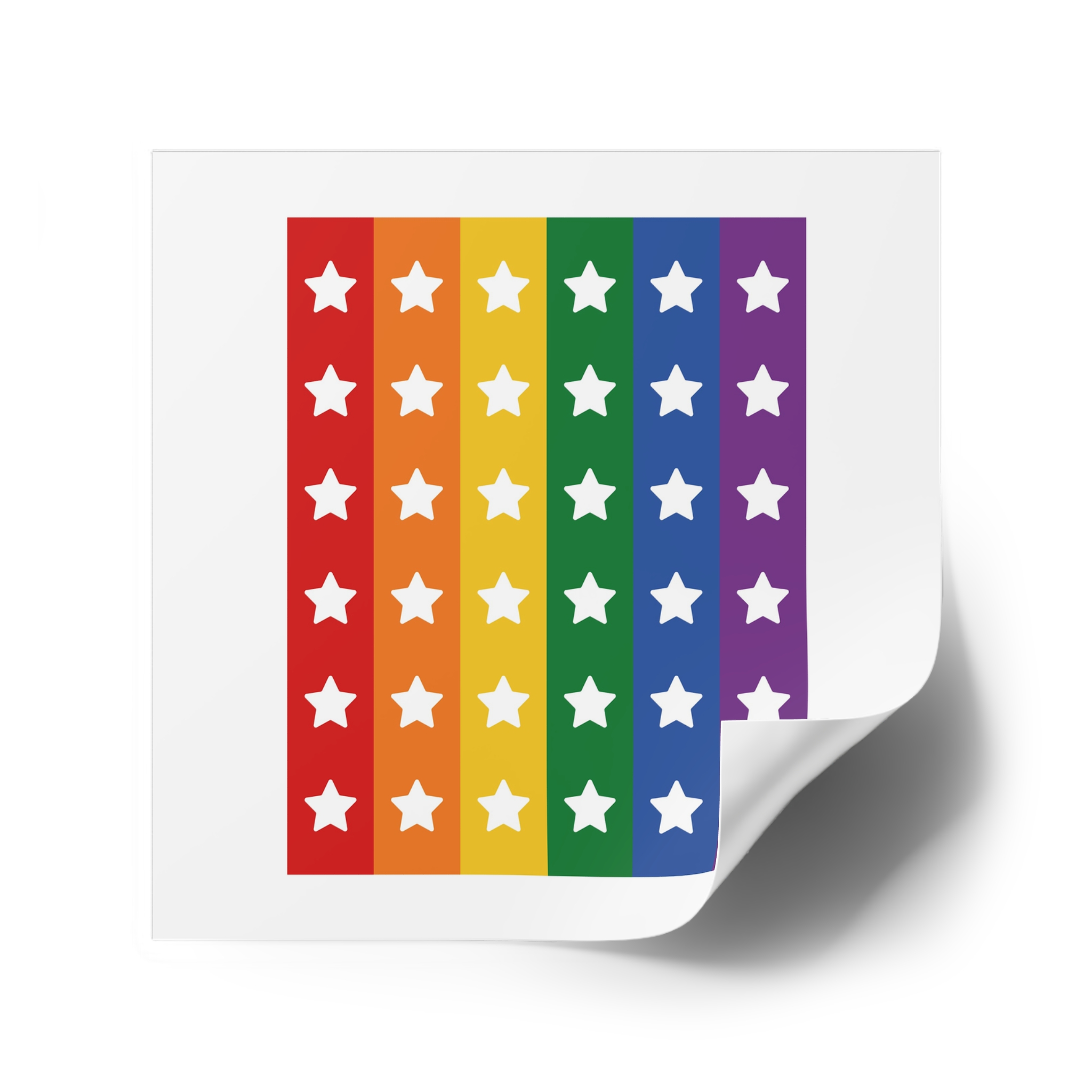 Lgbt Pride Month June Lesbian Gay Bisexual Transgender Lgbtq Flag Rainbow Vector(3) (1) Laminate Stickers Square - Image 38