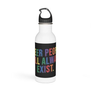 Pride Lgbtq Gay Typography Vector Tshirt Design(12) Stainless Steel Water Bottle