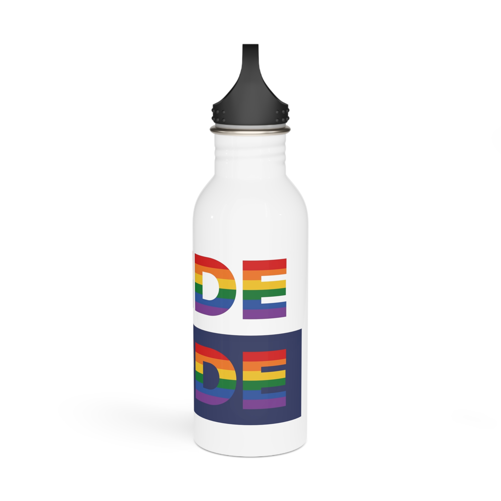 Lgbt Pride Month June Lesbian Gay Bisexual Transgender Lgbtq Flag Rainbow Vector(3) Stainless Steel Water Bottle - Image 4