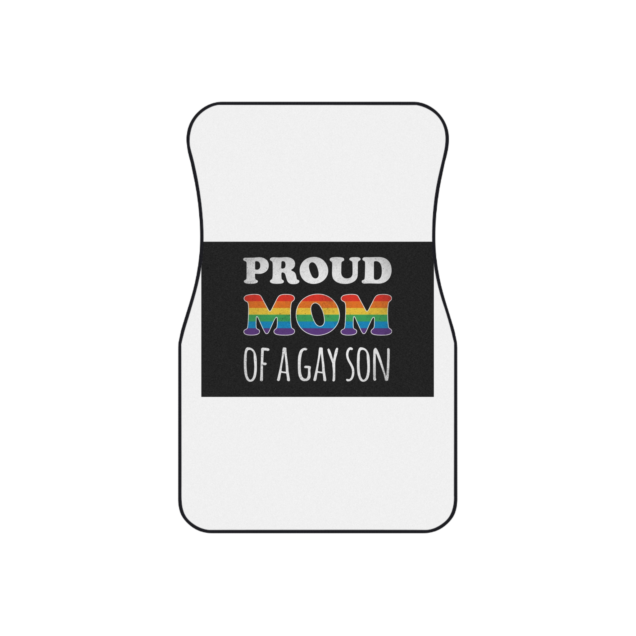 Mother Day Pride Rainbow Typography Vector Premium T Shirt(4) Car Mats Set Of 4 - Image 2