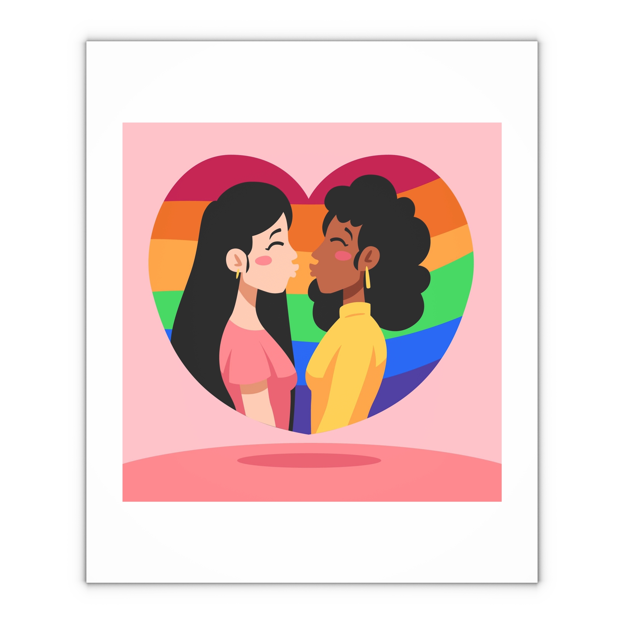Lesbian Pride Design 2D6E24 Gift Wrapping Paper Sheets 1pc - Image 4