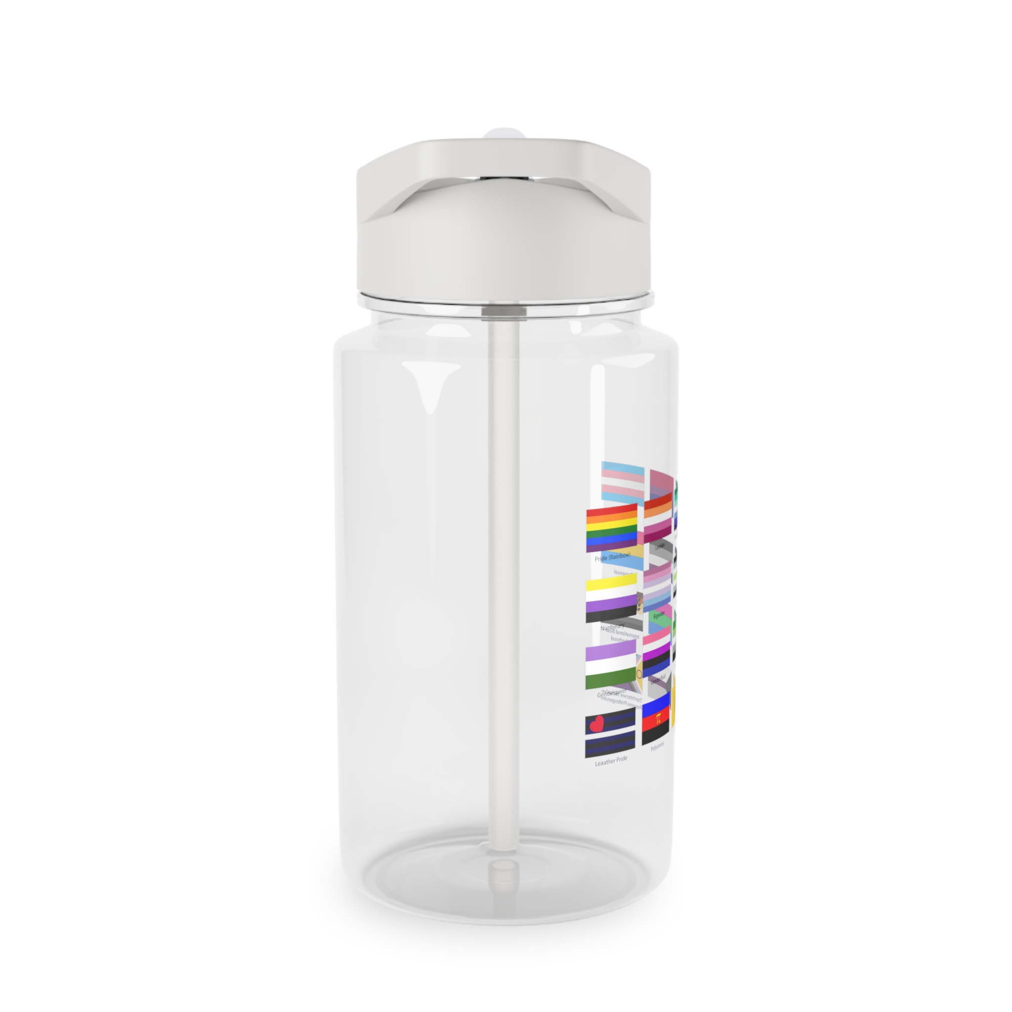 Lgbtq Community Flags Set Lgbt Sexual Identity Pride Flags Collection Rainbow Lesbian Gay Bisexual Tritan Water Bottle - Image 4