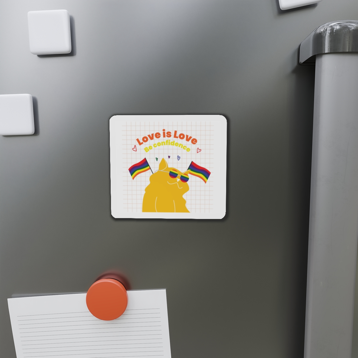 Pride Month Flat Design Illustration Die Cut Magnets - Image 8