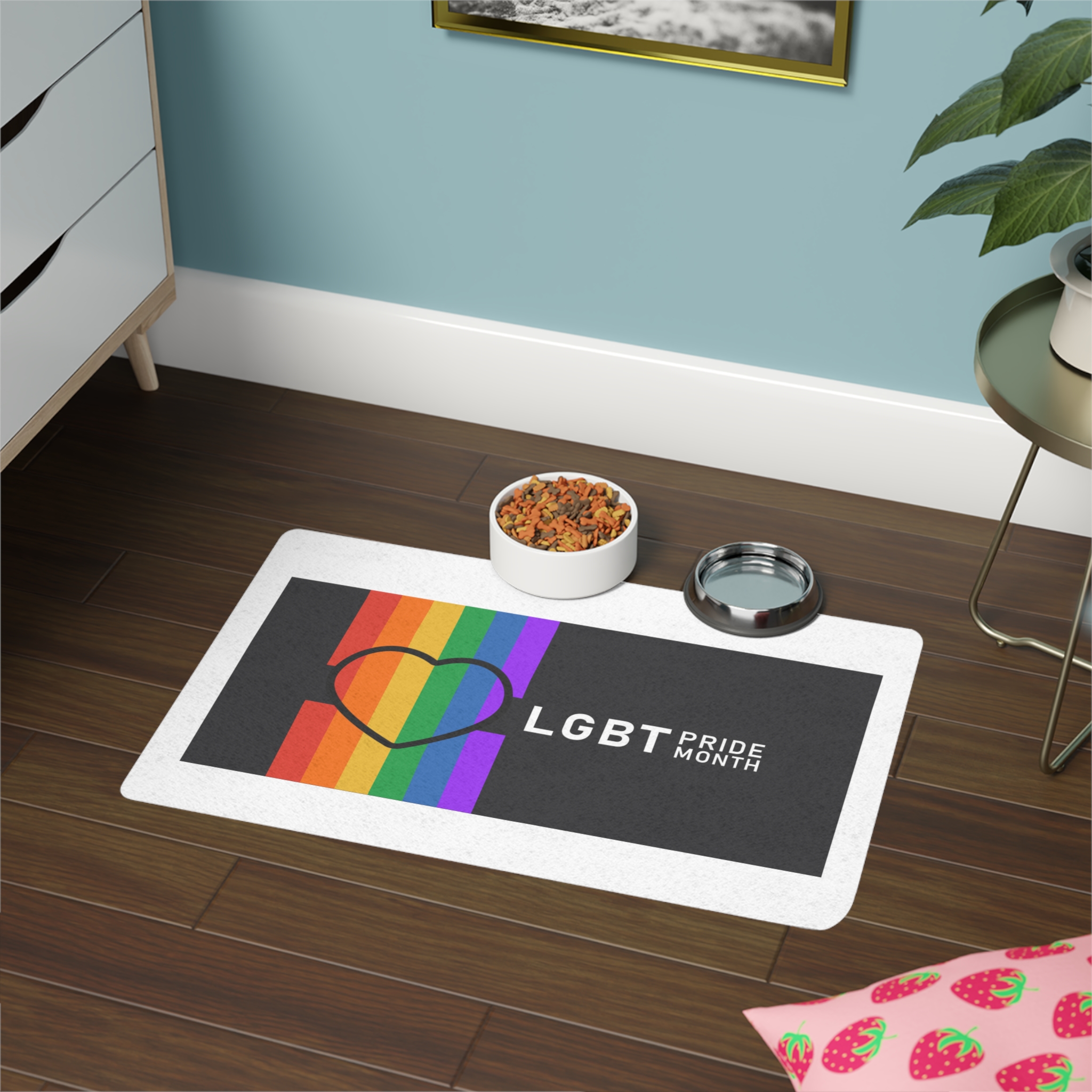 Pride Day Lgbtq Bg Pet Food Mat 12x18 - Image 4