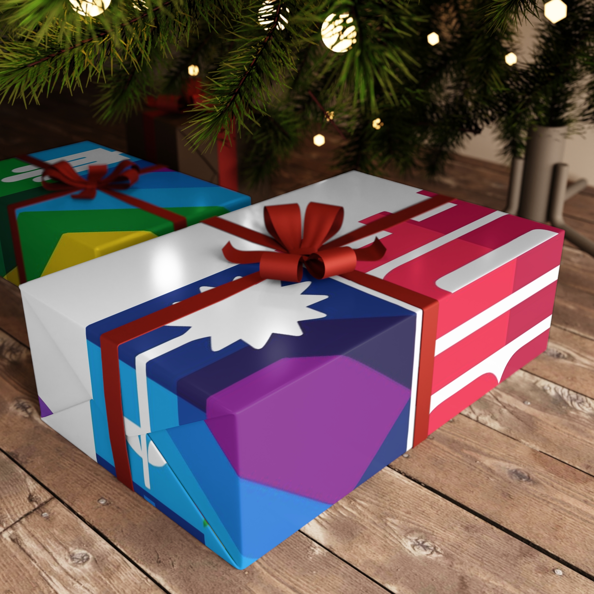 Colorful Poster Rainbow Gift Wrapping Paper Sheets 1pc - Image 6