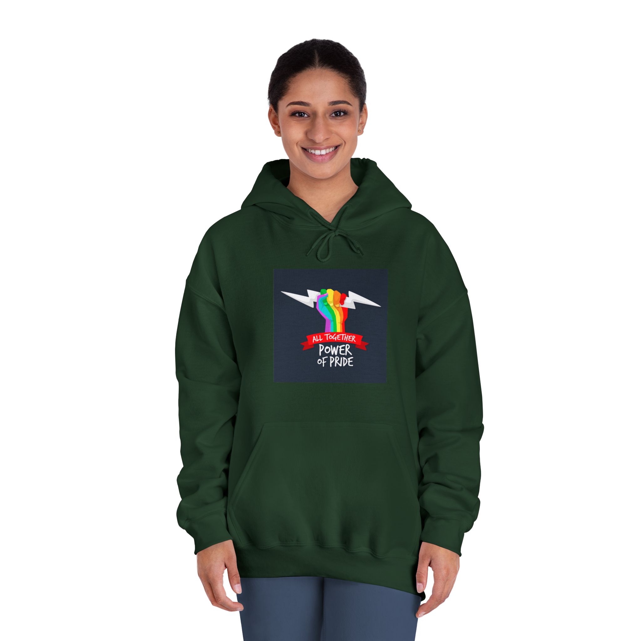 Pride Day Event Theme Unisex Dryblend Hooded Sweatshirt - Image 24