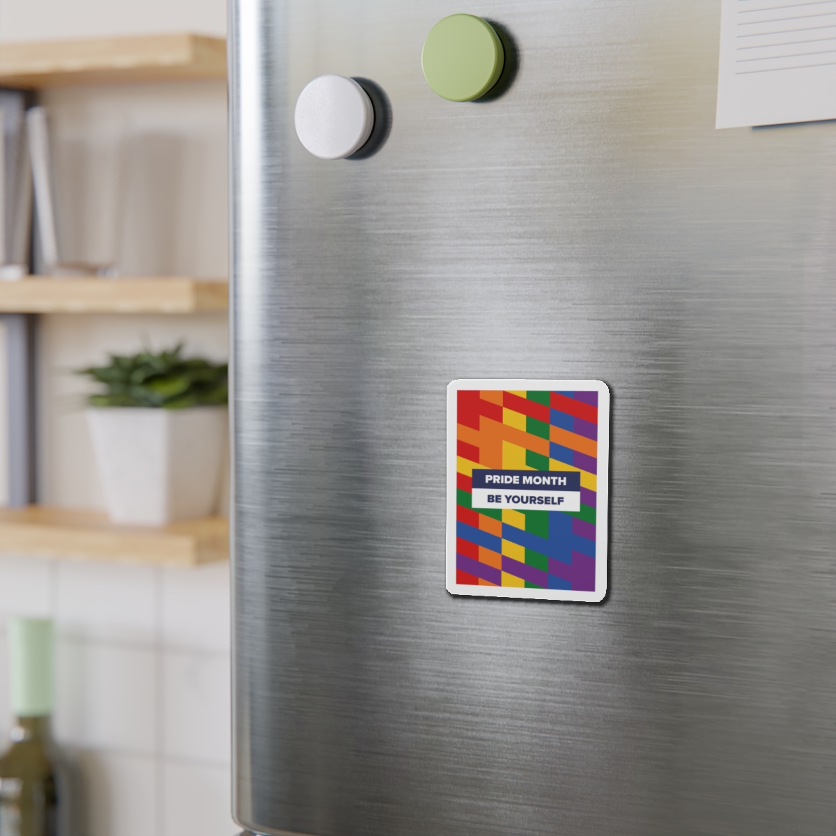 Lgbt Pride Month June Lesbian Gay Bisexual Transgender Lgbtq Flag Rainbow Vector(1)3 Die Cut Magnets - Image 6