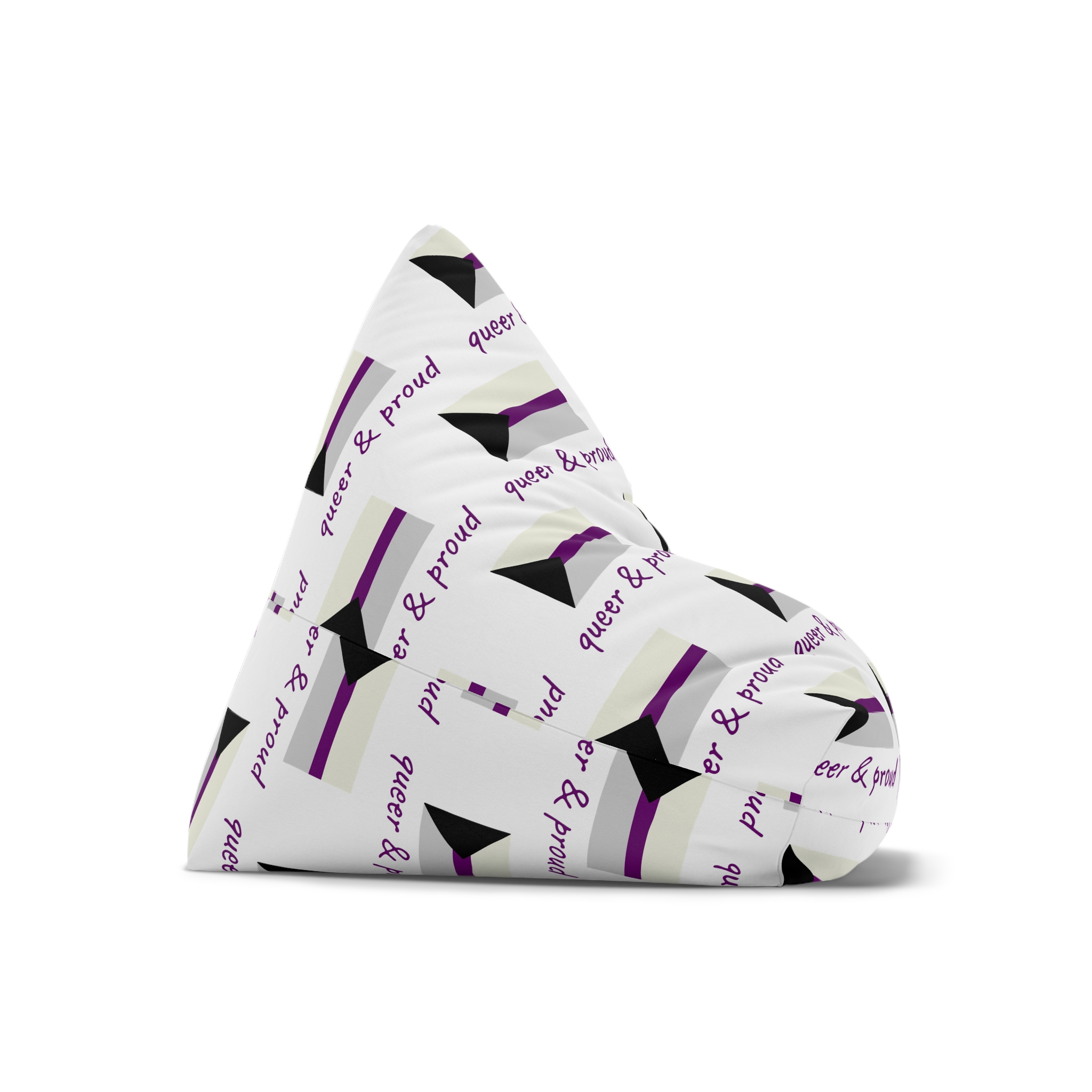 Colorful Demisexual Pride Flag Happy Pride Day Lgbtq Community Pride Month Vector Hand Drawn Doodle Posters Stickers Logo Cards Bean Bag Chair Cover - Image 7