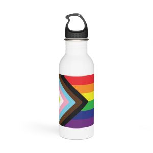 Illustration Rainbow Flag Art Vector Stainless Steel Water Bottle