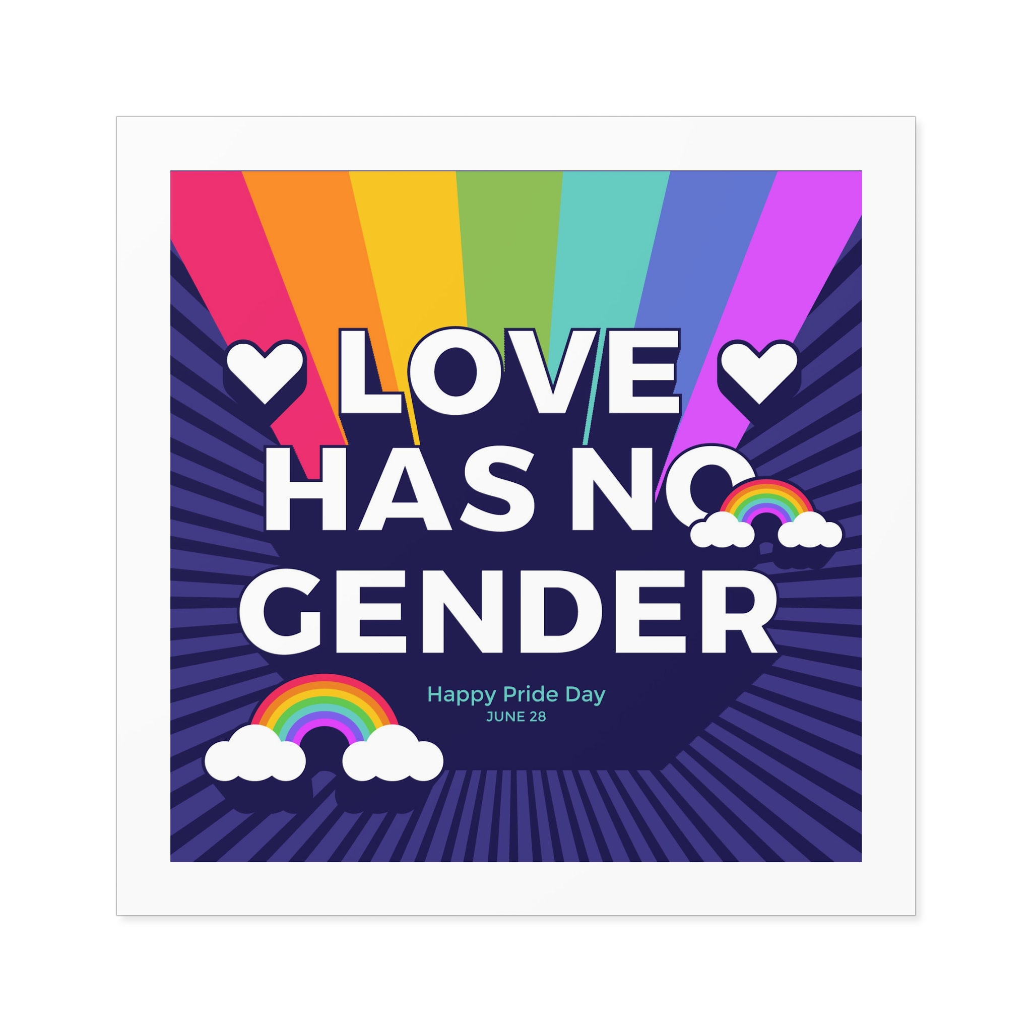 Pride Day Concept(3) Laminate Stickers Square - Image 77