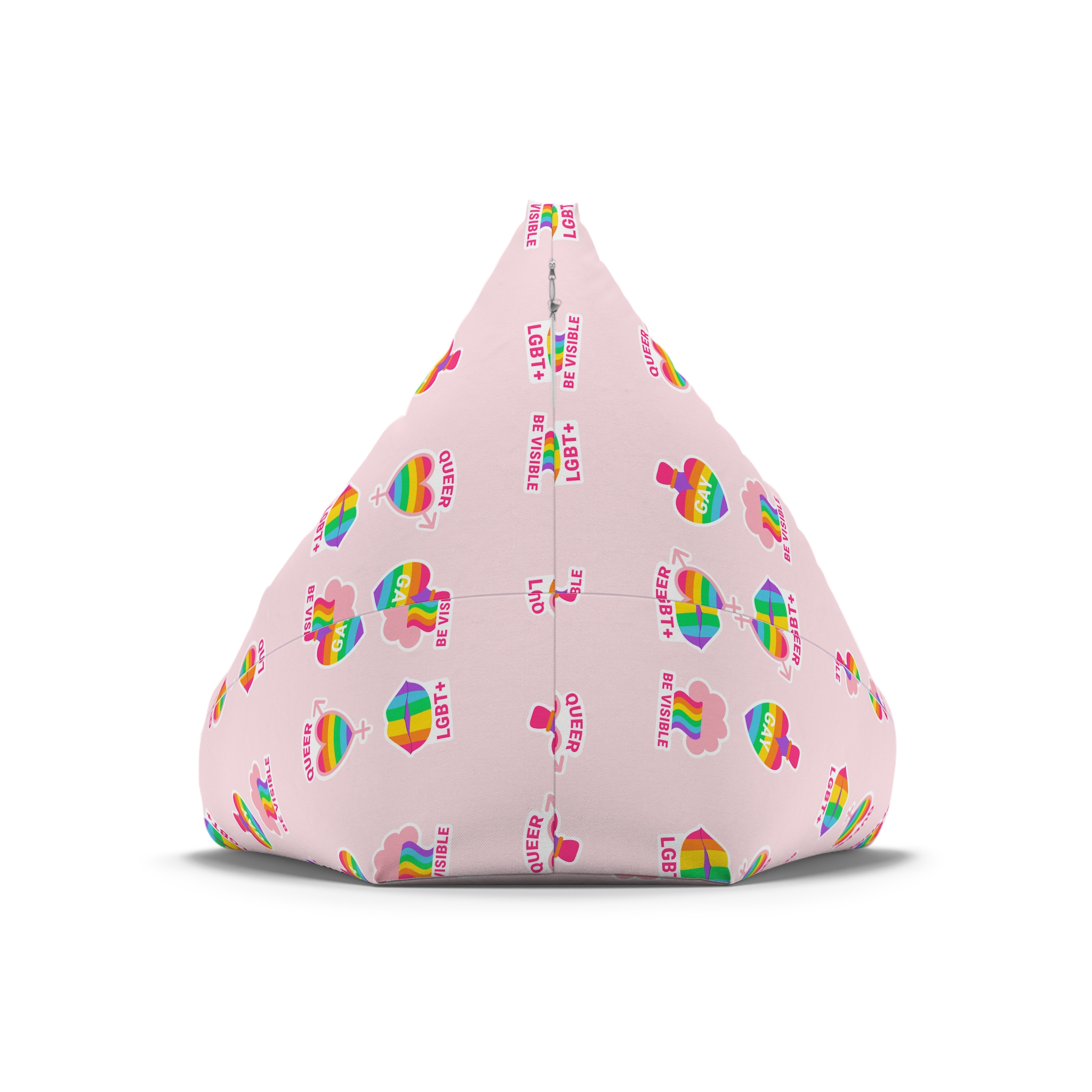 Flat Labels Collection Pride Month Celebration Bean Bag Chair Cover - Image 6