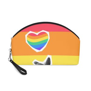 Lgbtq Trendy Retro Collage Halftone Hands - Makeup Bag