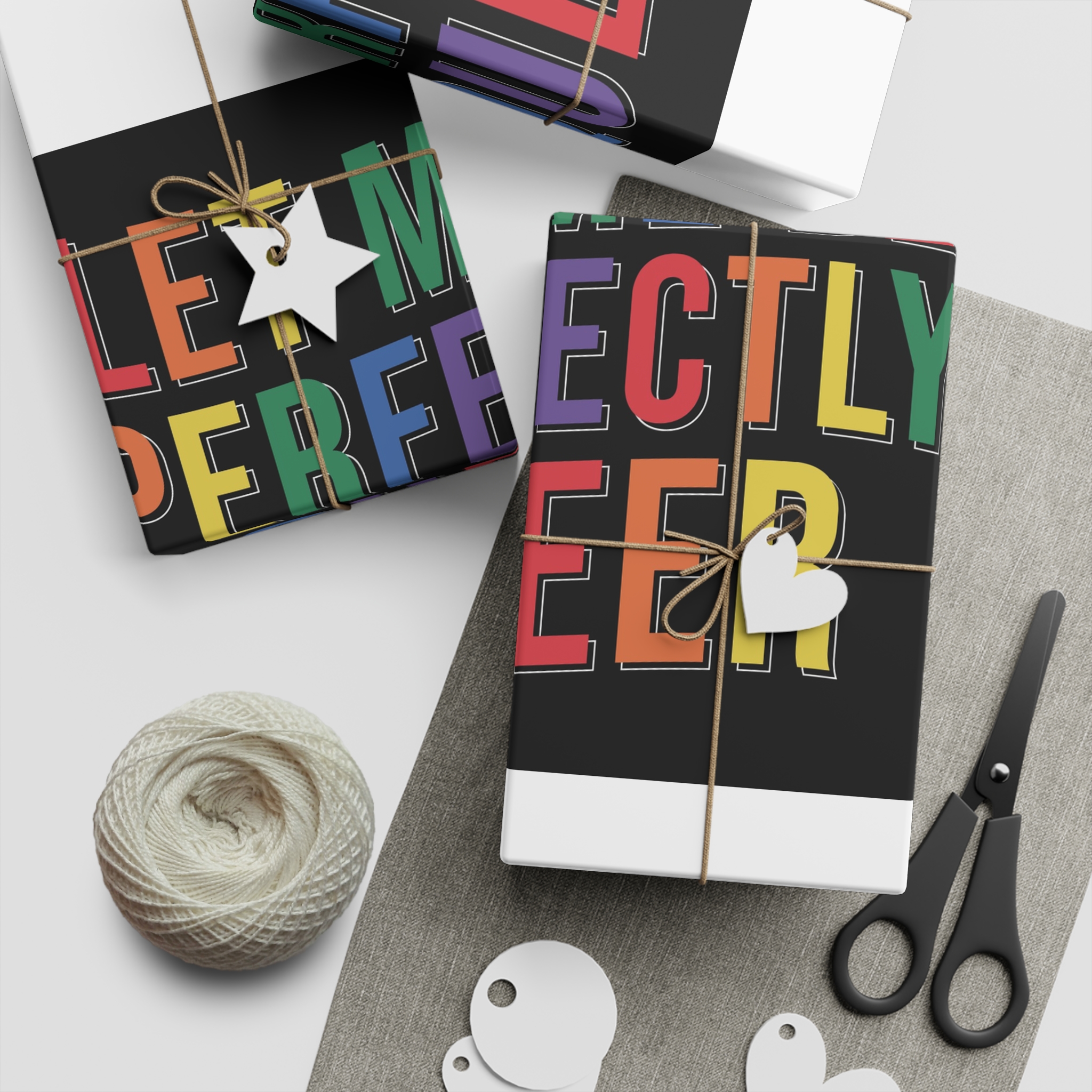 Pride Lgbtq Gay Typography Vector Tshirt Design(9) Gift Wrapping Paper Sheets 1pc - Image 2