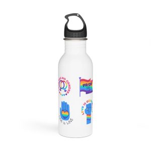 Flat Labels Collection Pride Month Celebration(1) Stainless Steel Water Bottle