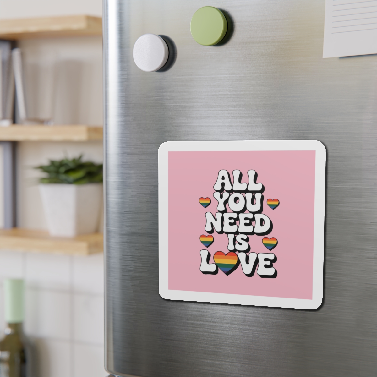 All You Need Is Love Pride Message Die Cut Magnets - Image 15